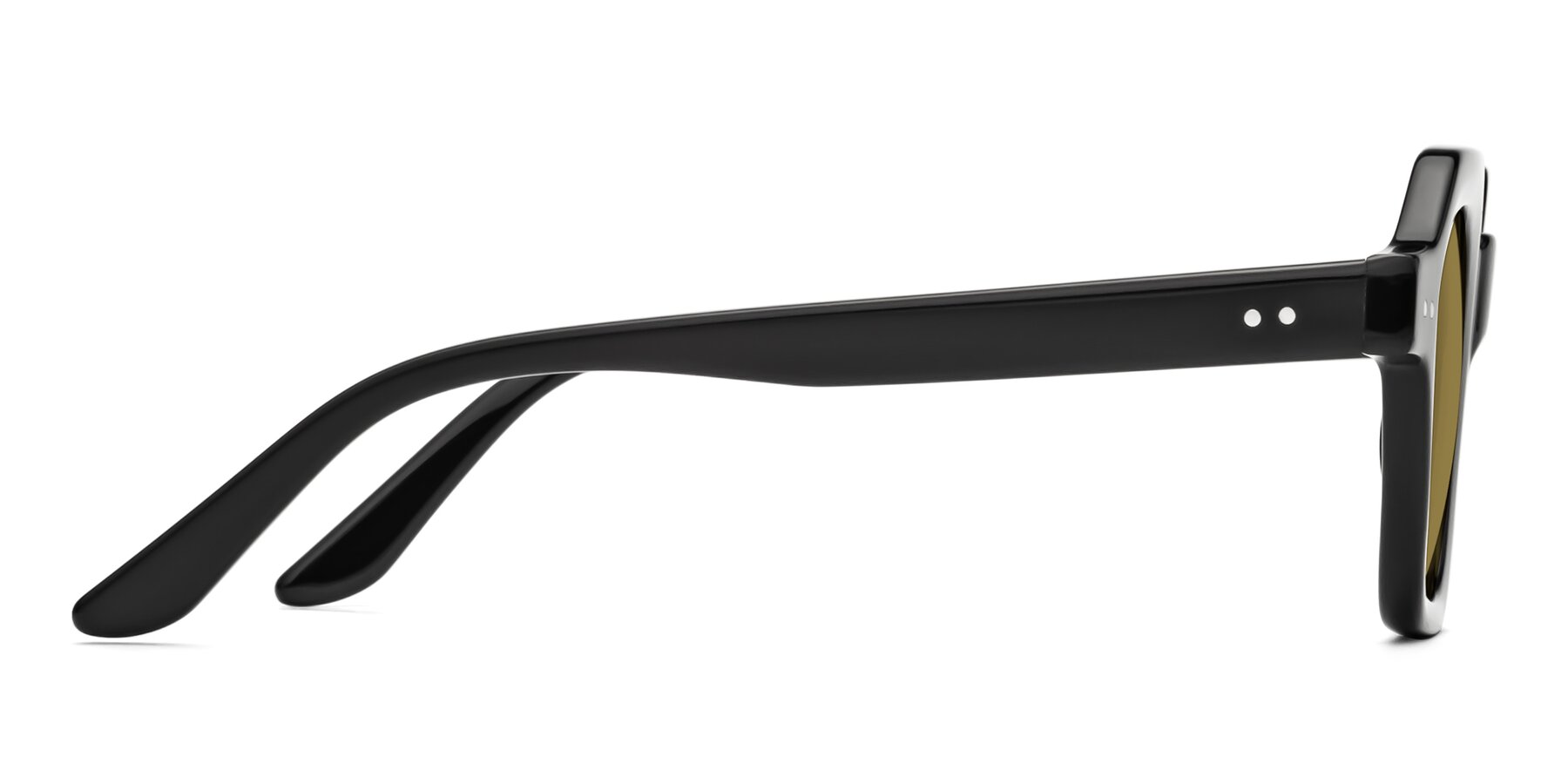 Side of Vector in Black with Brown Polarized Lenses