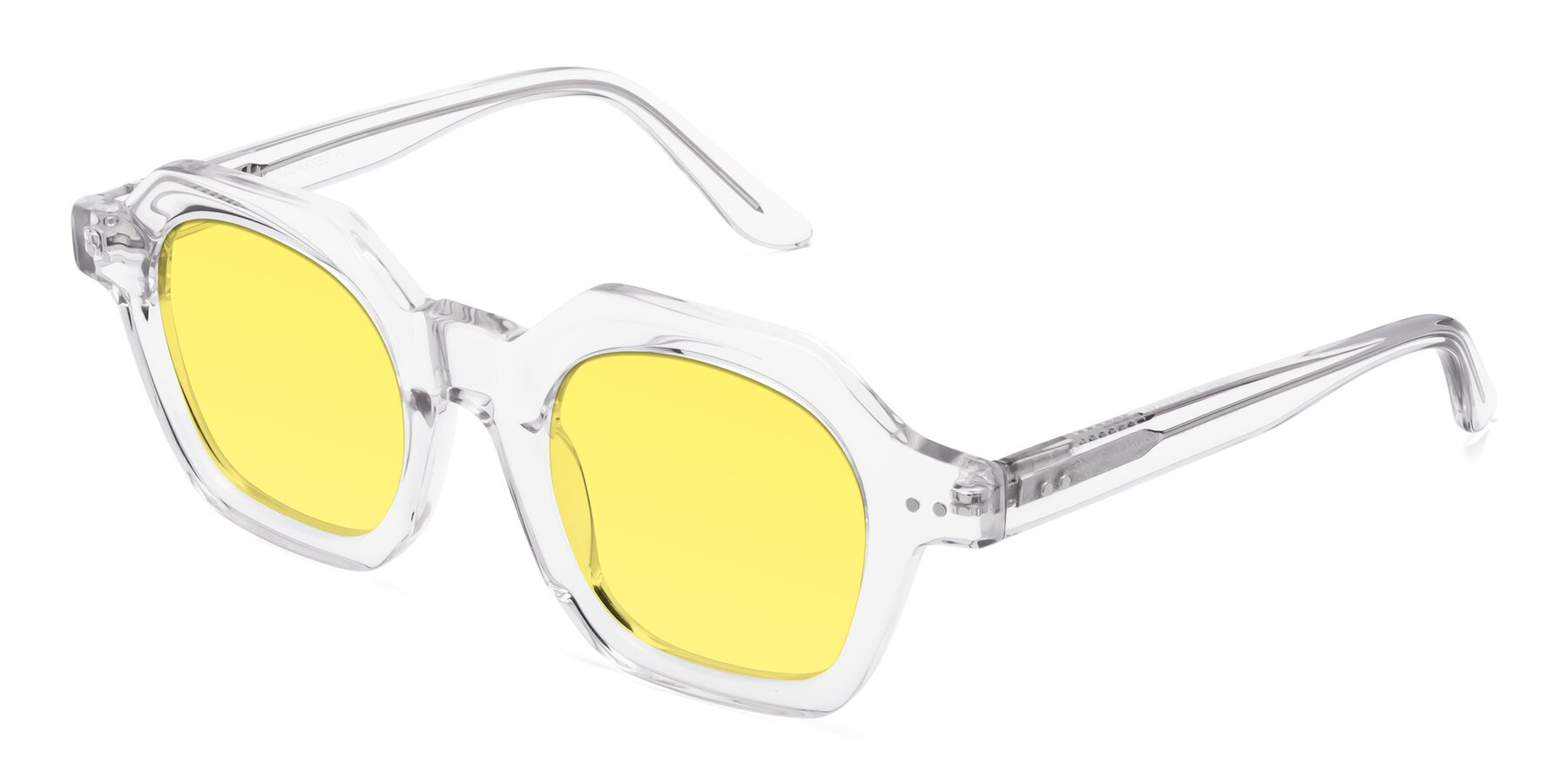 Angle of Vector in Clear with Medium Yellow Tinted Lenses