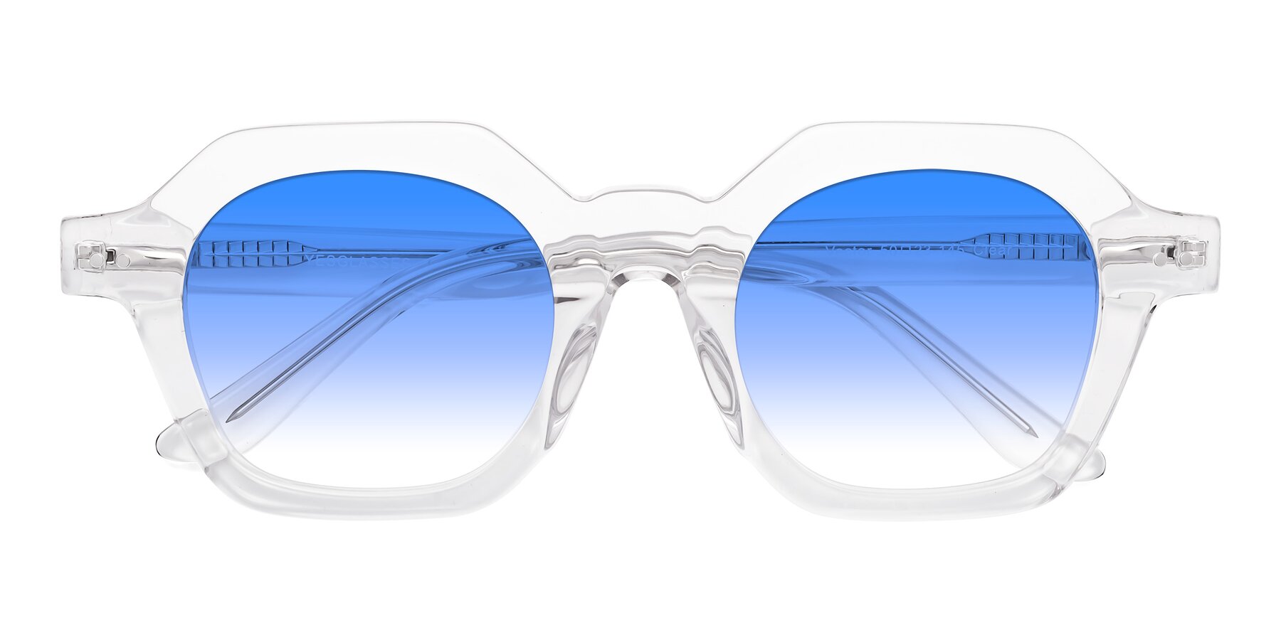 Folded Front of Vector in Clear with Blue Gradient Lenses