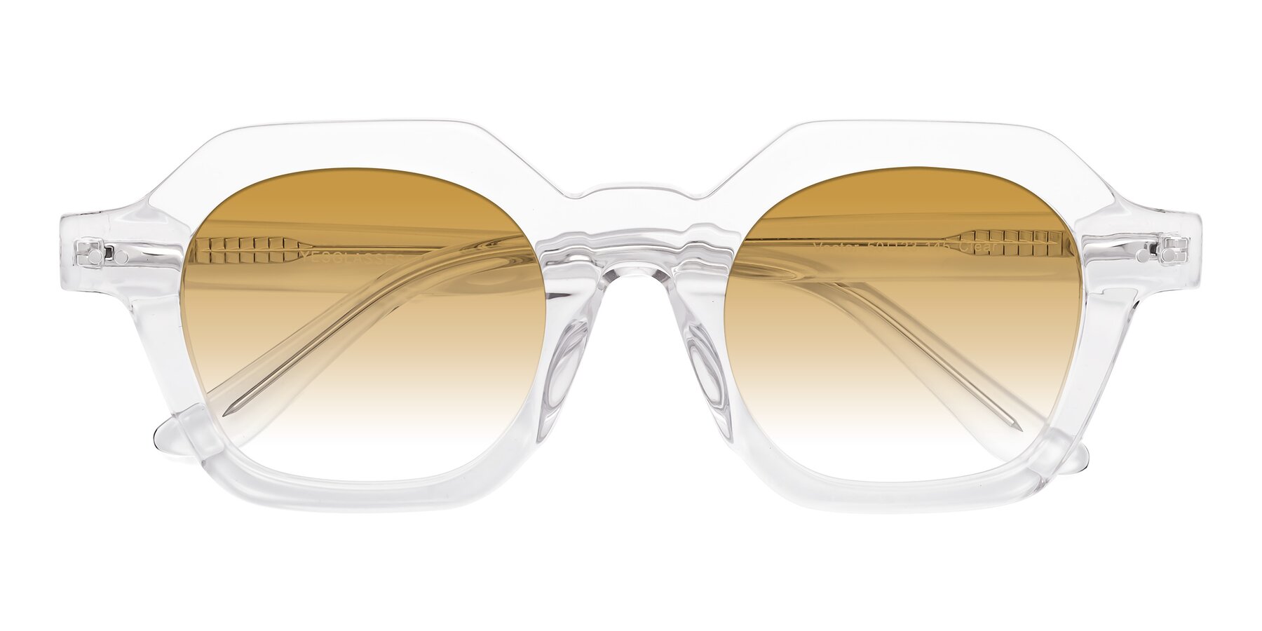 Folded Front of Vector in Clear with Champagne Gradient Lenses