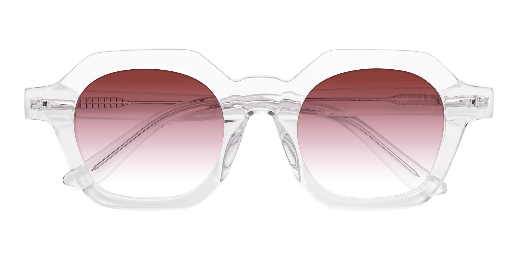 Folded Front of Vector in Clear with Garnet Gradient Lenses