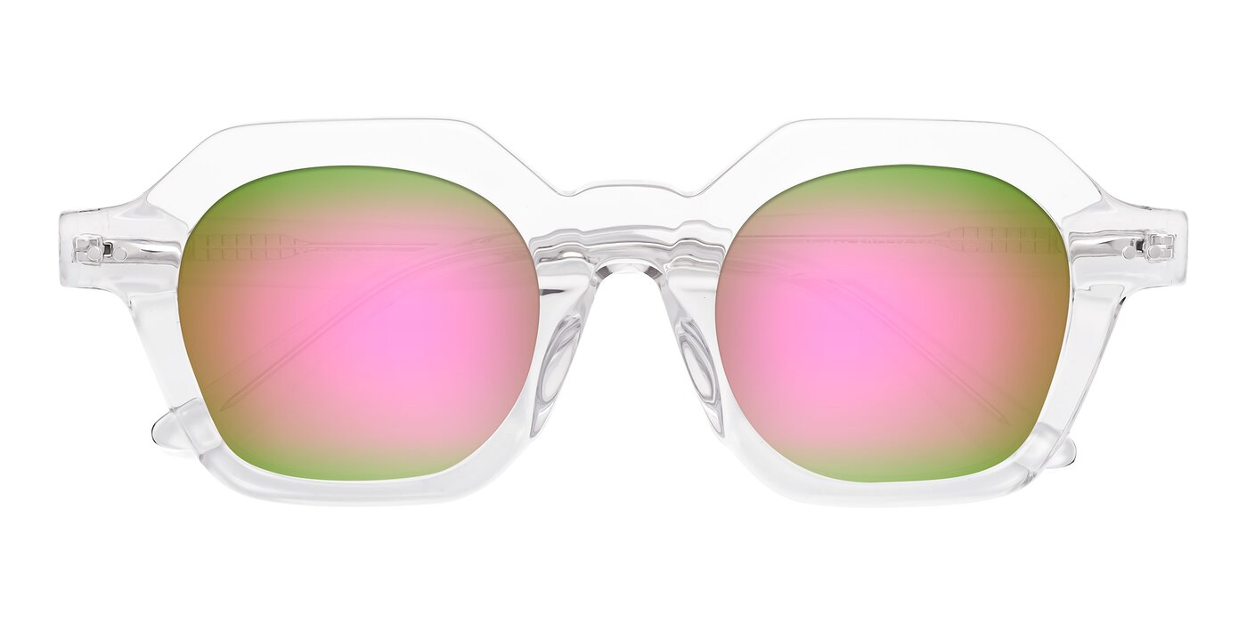 Vector - Clear Flash Mirrored Sunglasses