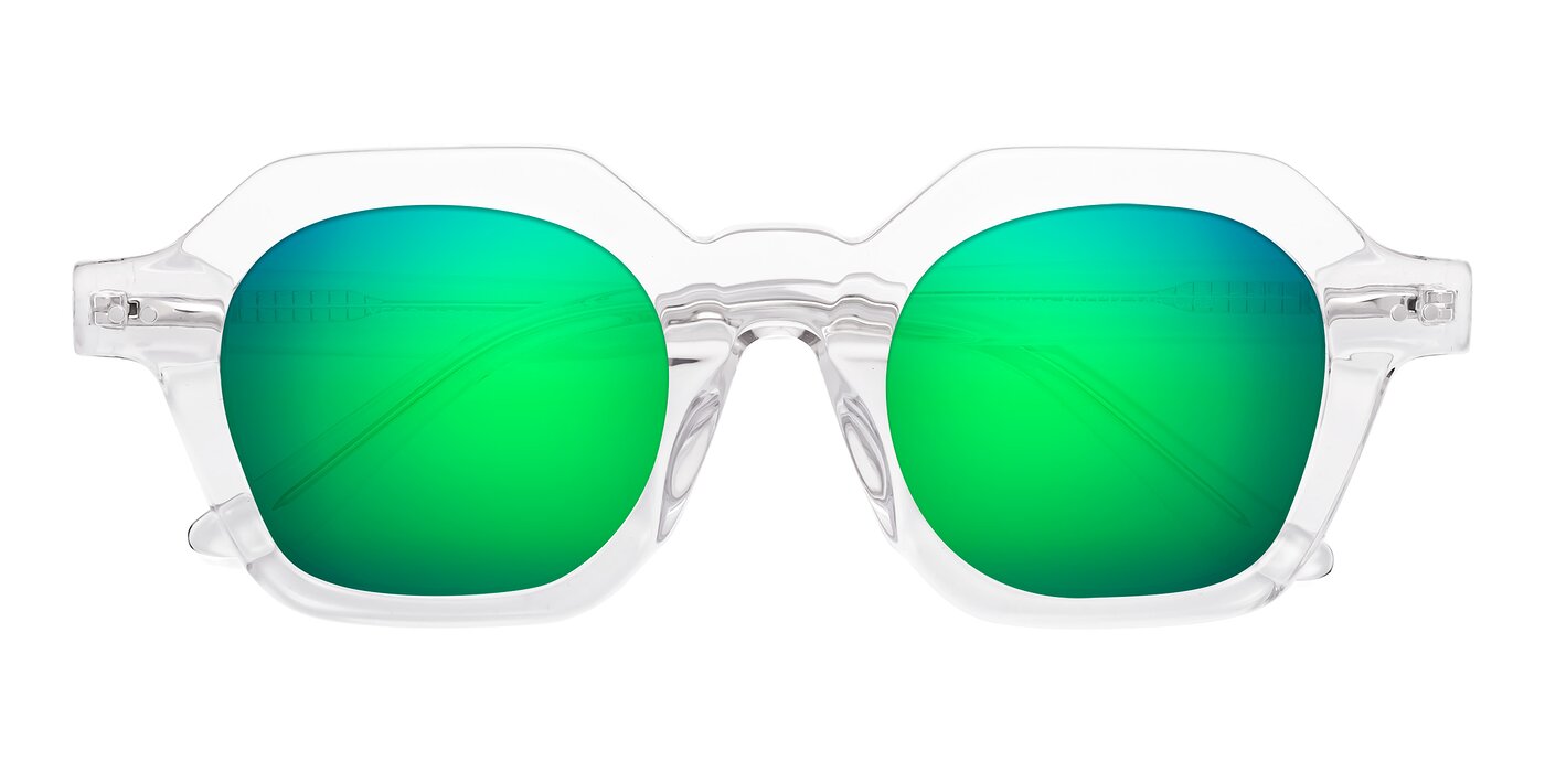 Vector - Clear Flash Mirrored Sunglasses