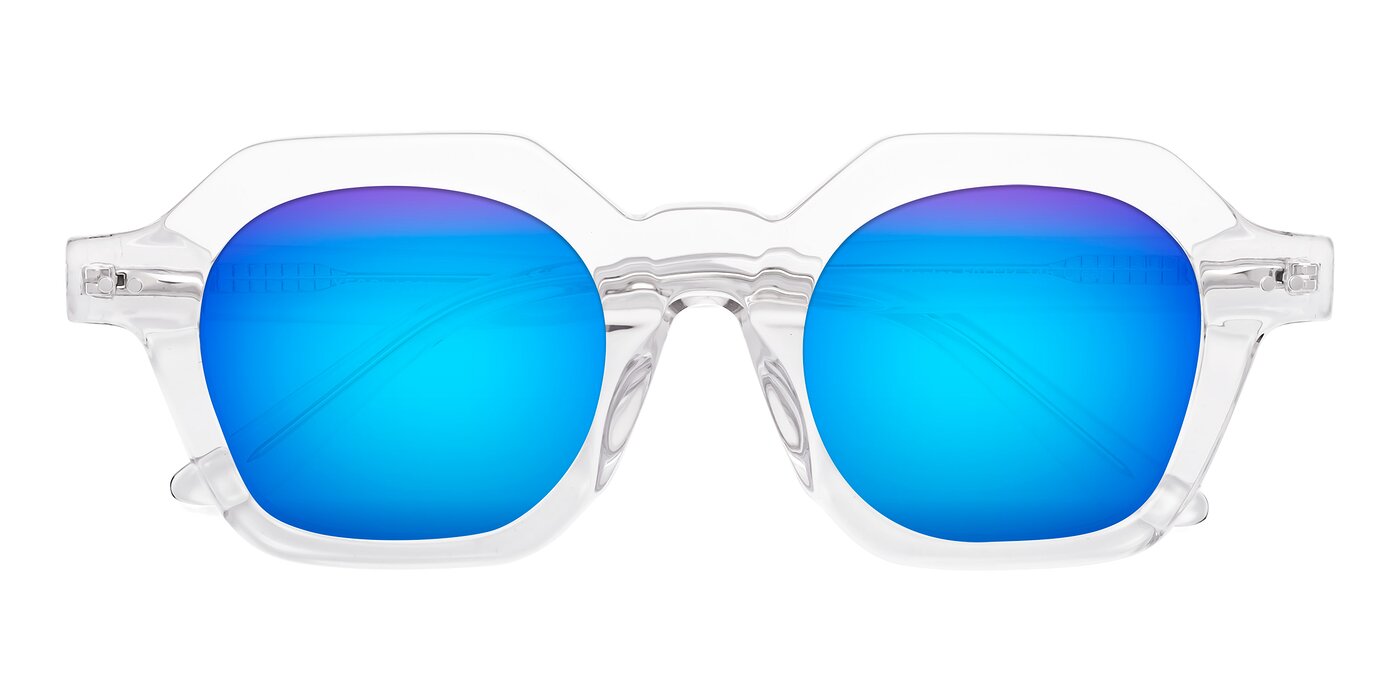 Vector - Clear Flash Mirrored Sunglasses