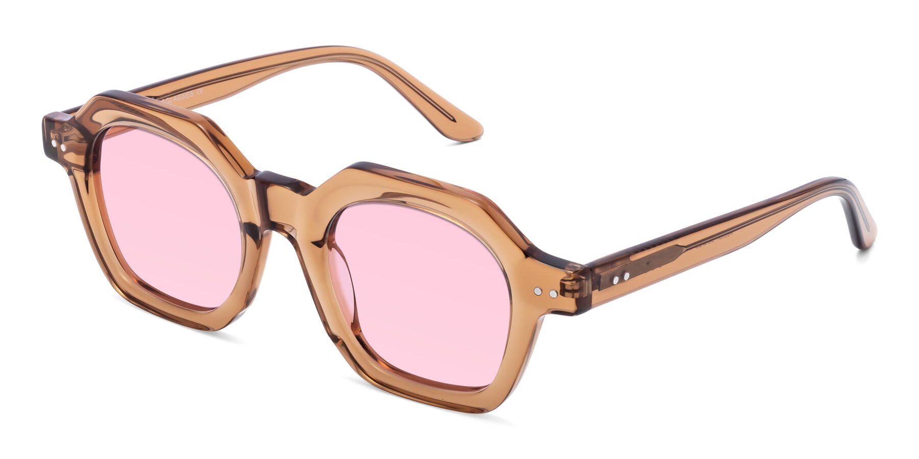 Angle of Vector in Brown with Light Pink Tinted Lenses