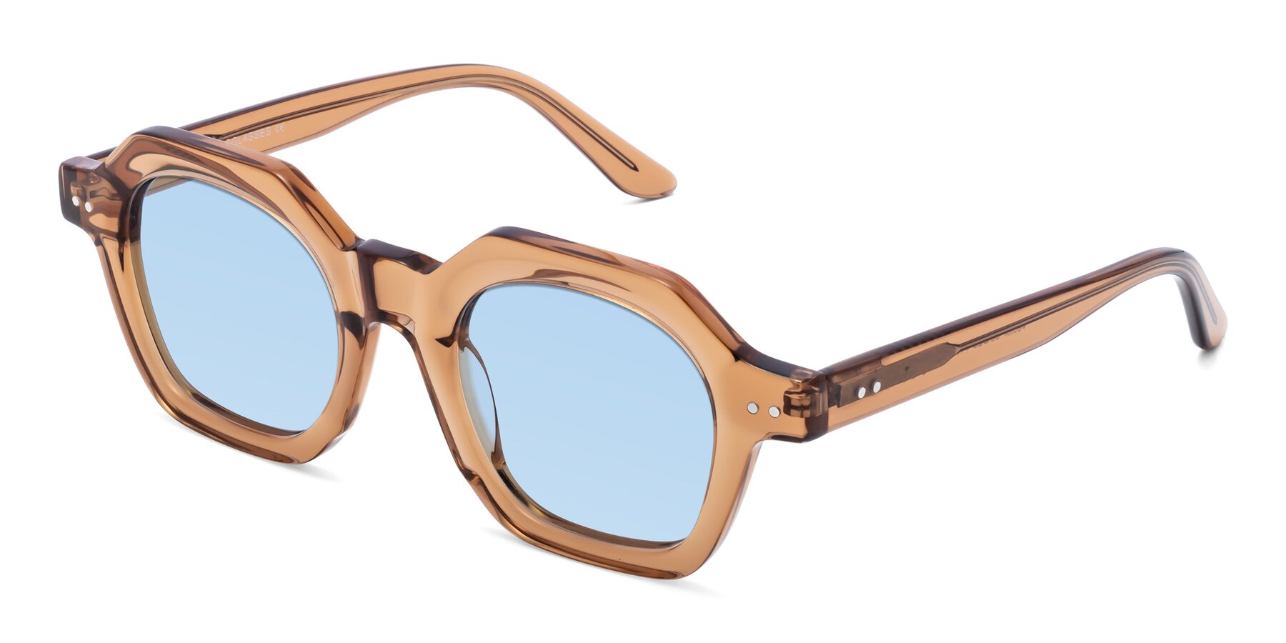 Angle of Vector in Brown with Light Blue Tinted Lenses