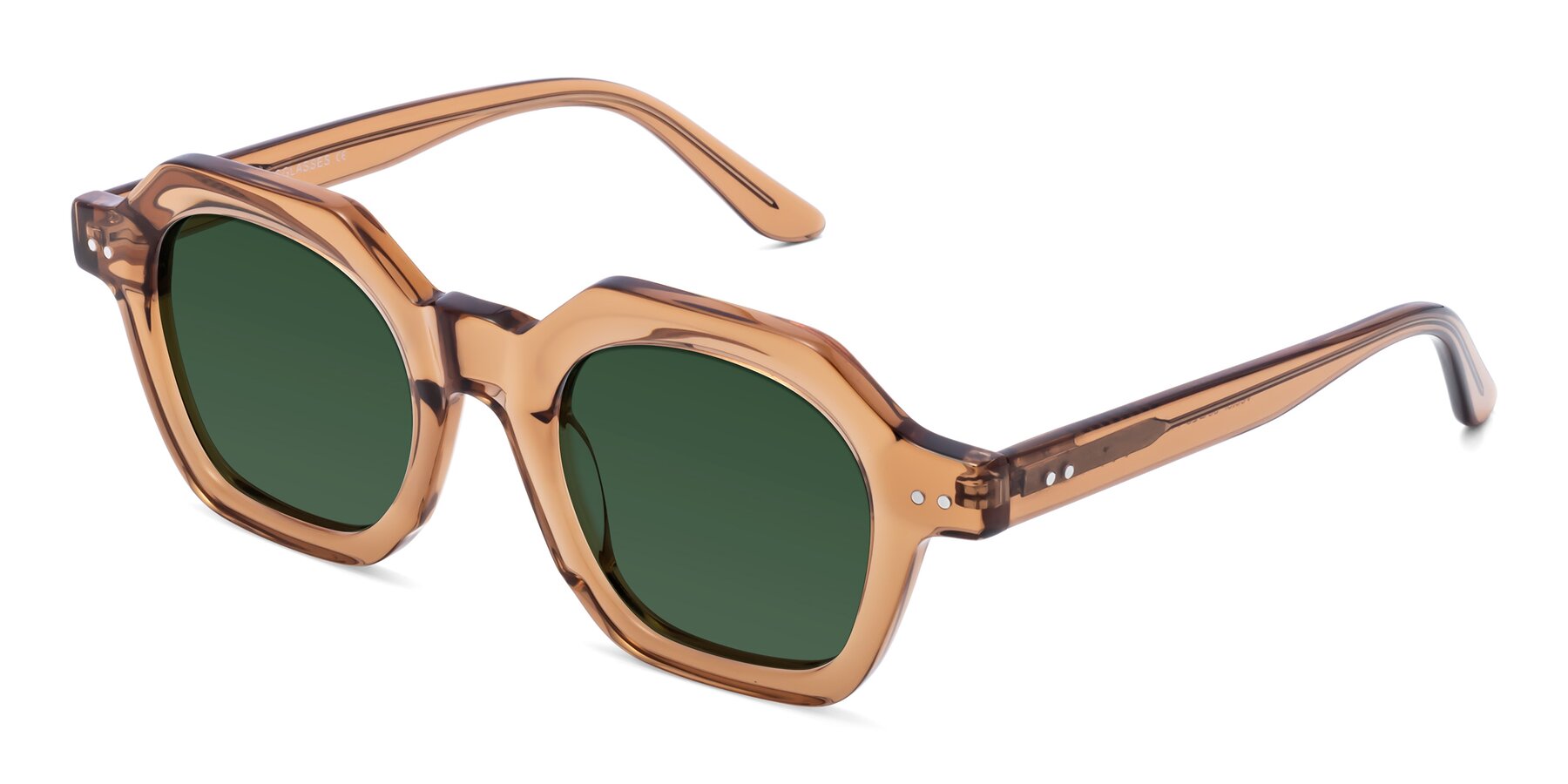 Angle of Vector in Brown with Green Tinted Lenses