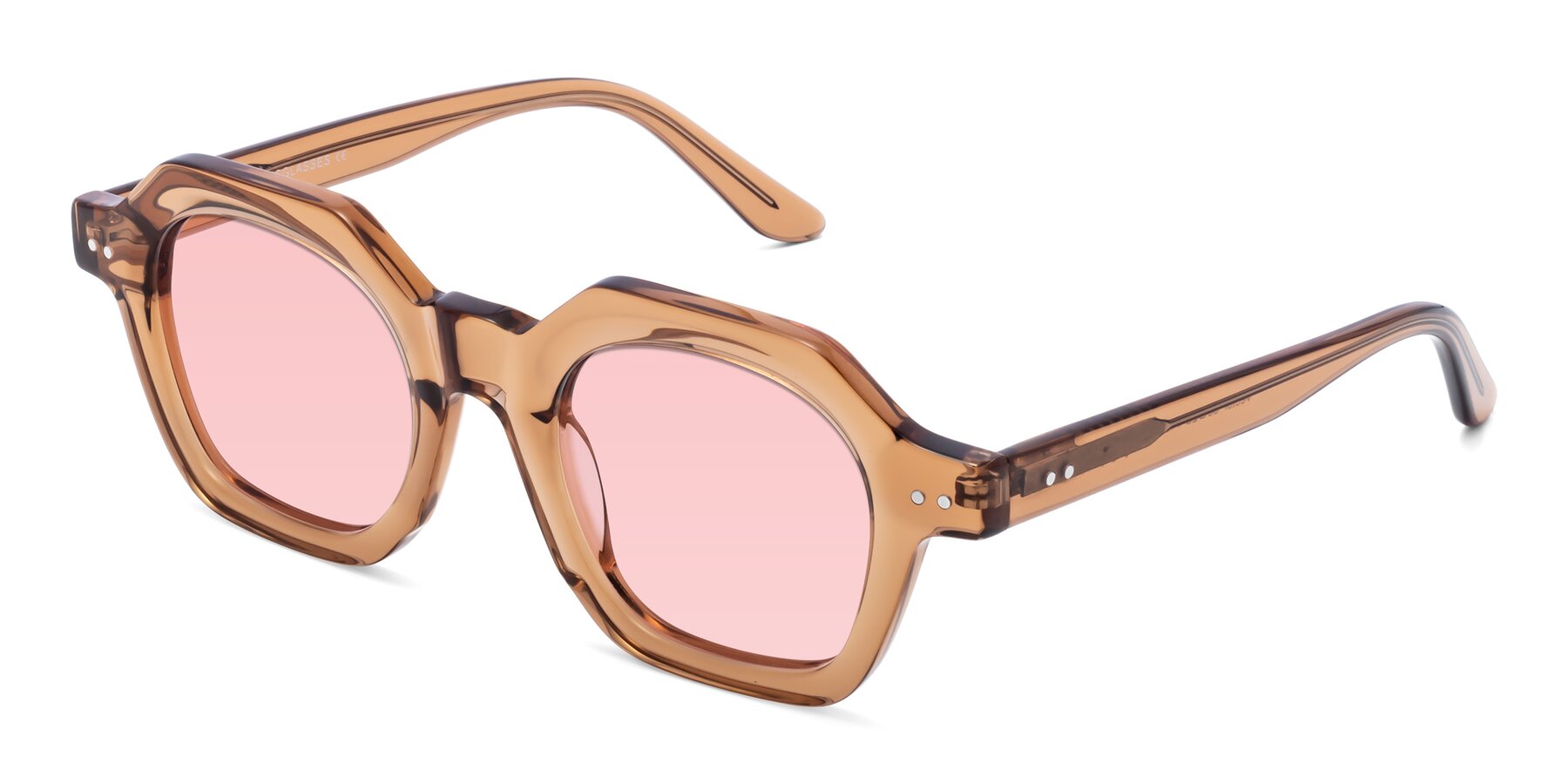 Angle of Vector in Brown with Light Garnet Tinted Lenses