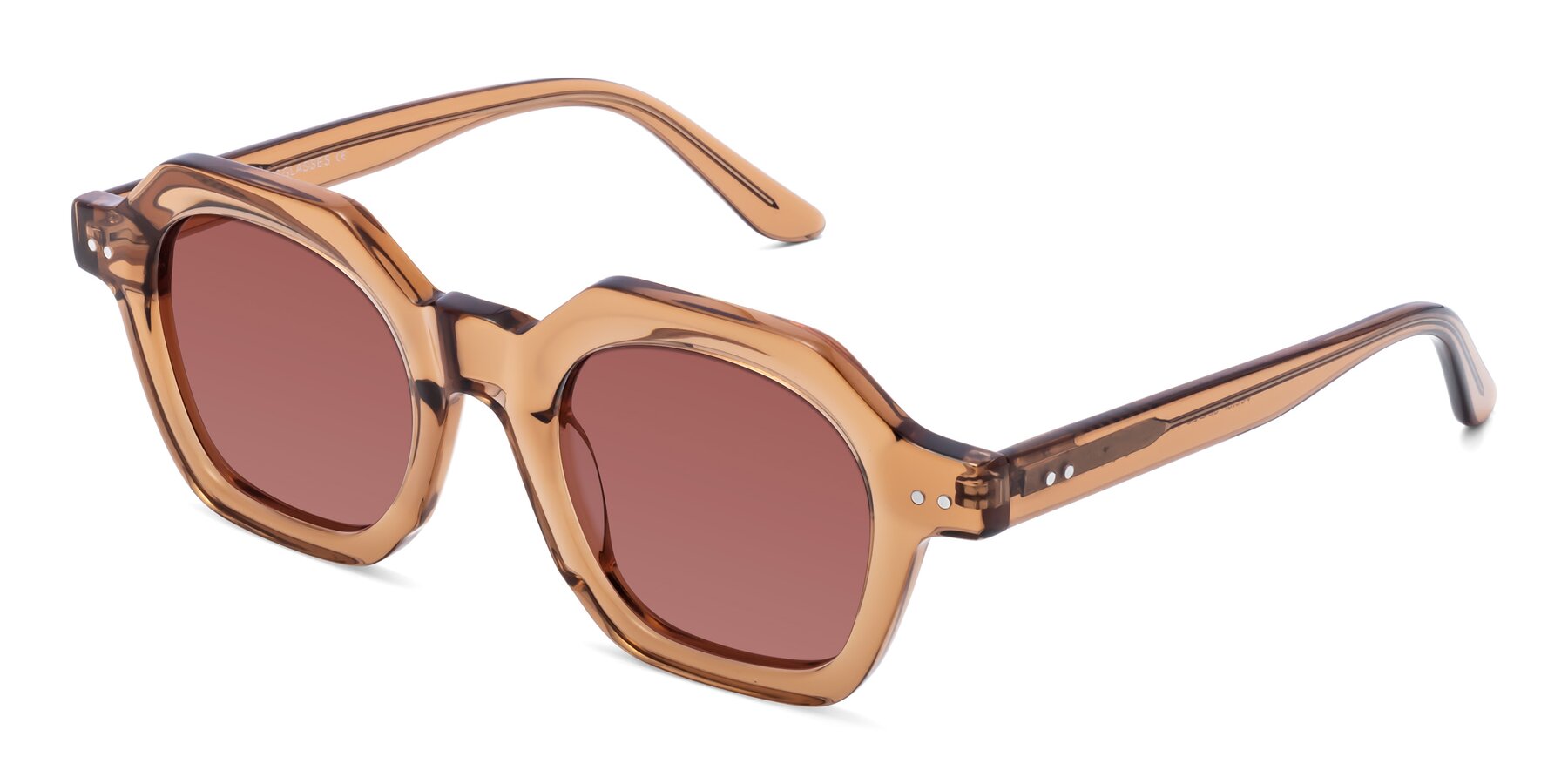 Angle of Vector in Brown with Garnet Tinted Lenses