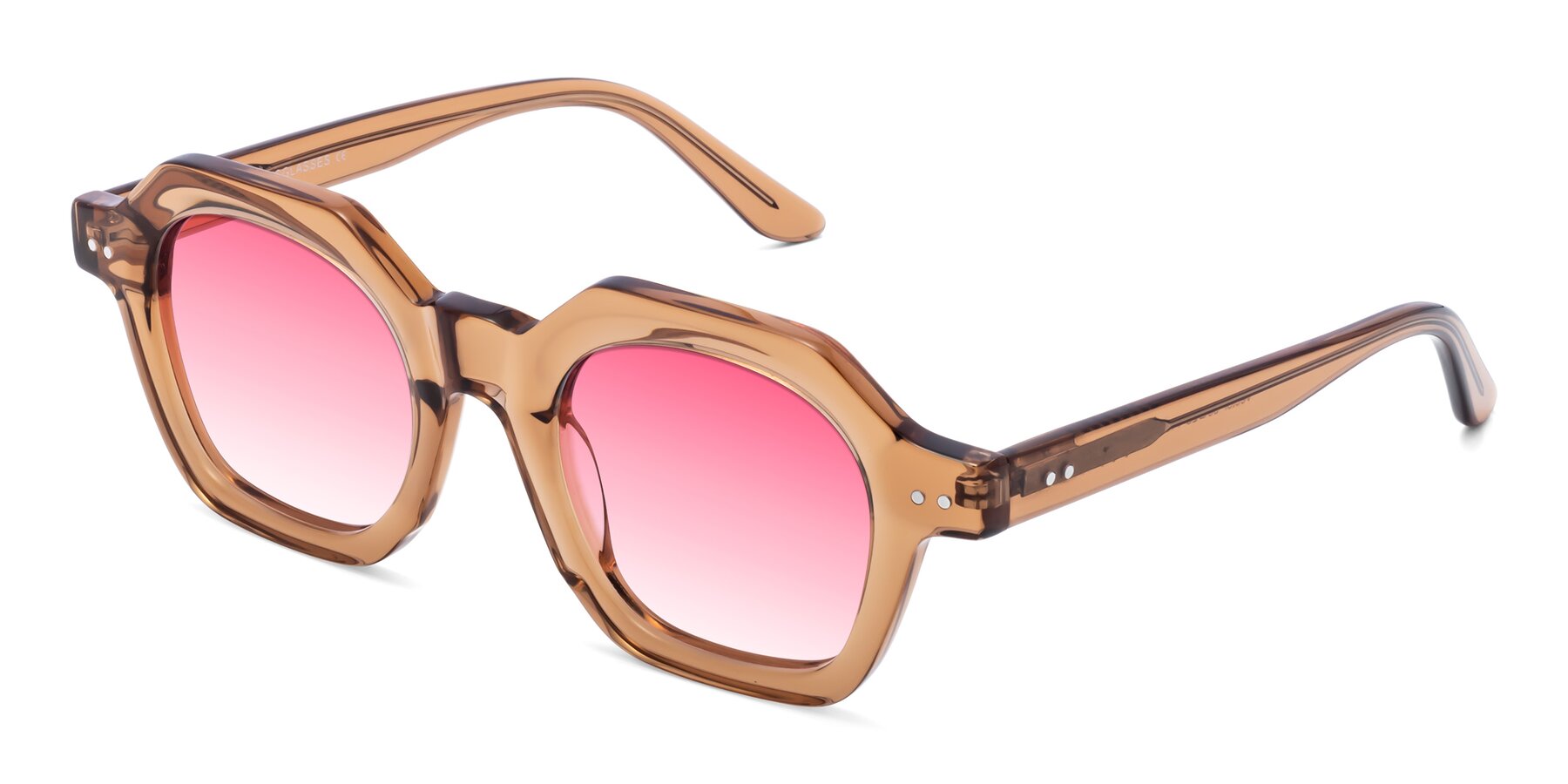 Angle of Vector in Brown with Pink Gradient Lenses
