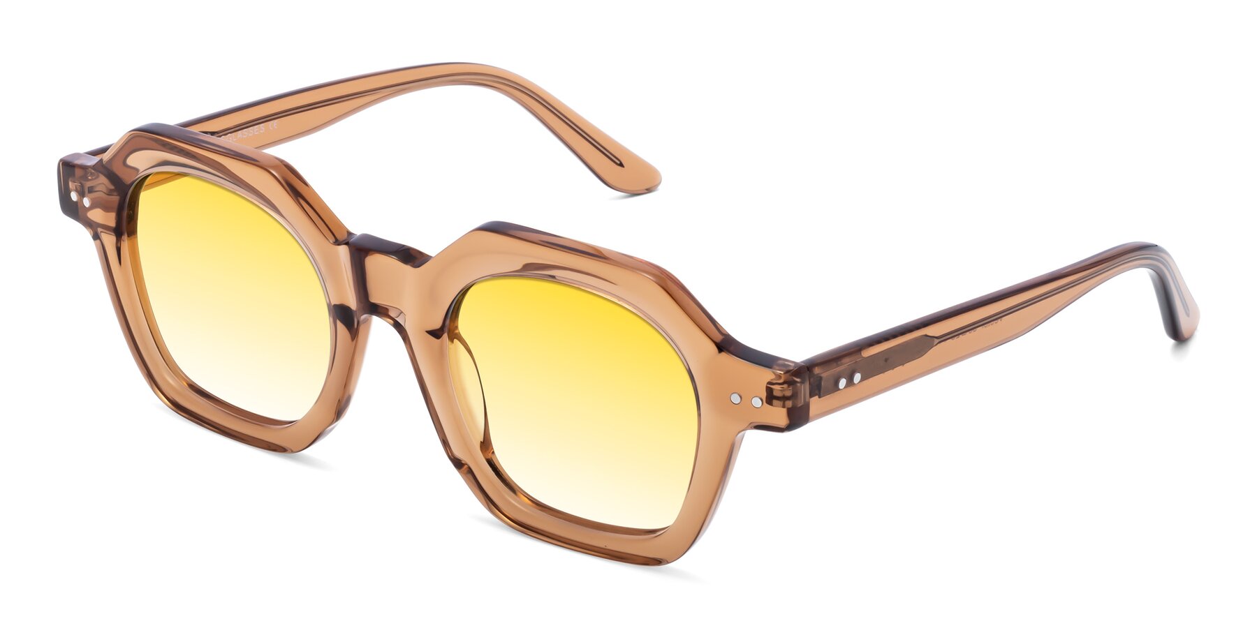 Angle of Vector in Brown with Yellow Gradient Lenses