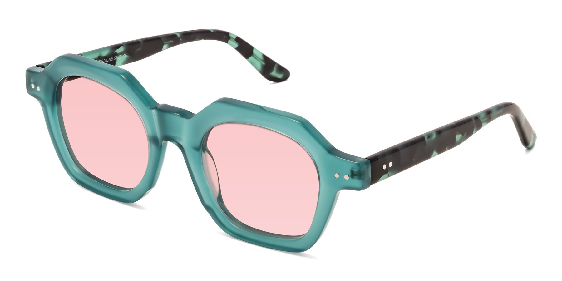 Angle of Vector in Transparent Teal with Light Garnet Tinted Lenses