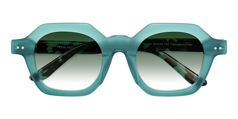 Vector - Transparent Teal Gradient Sunglasses