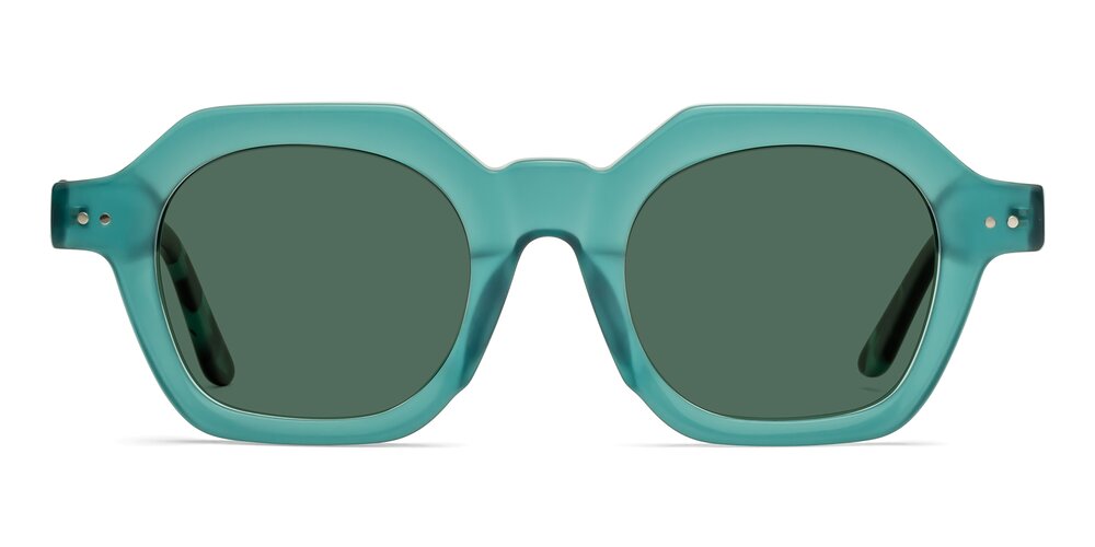 Vector - Transparent Teal Polarized Sunglasses