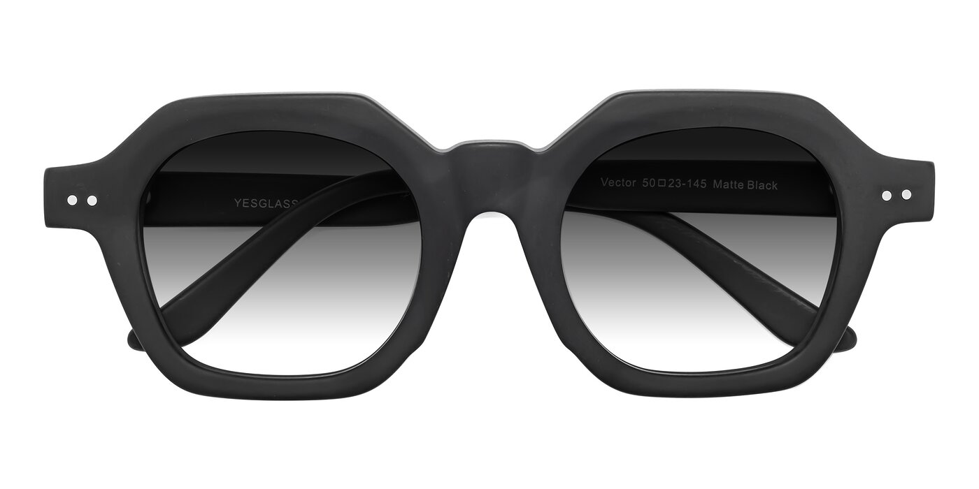 Vector - Matte Black Gradient Sunglasses