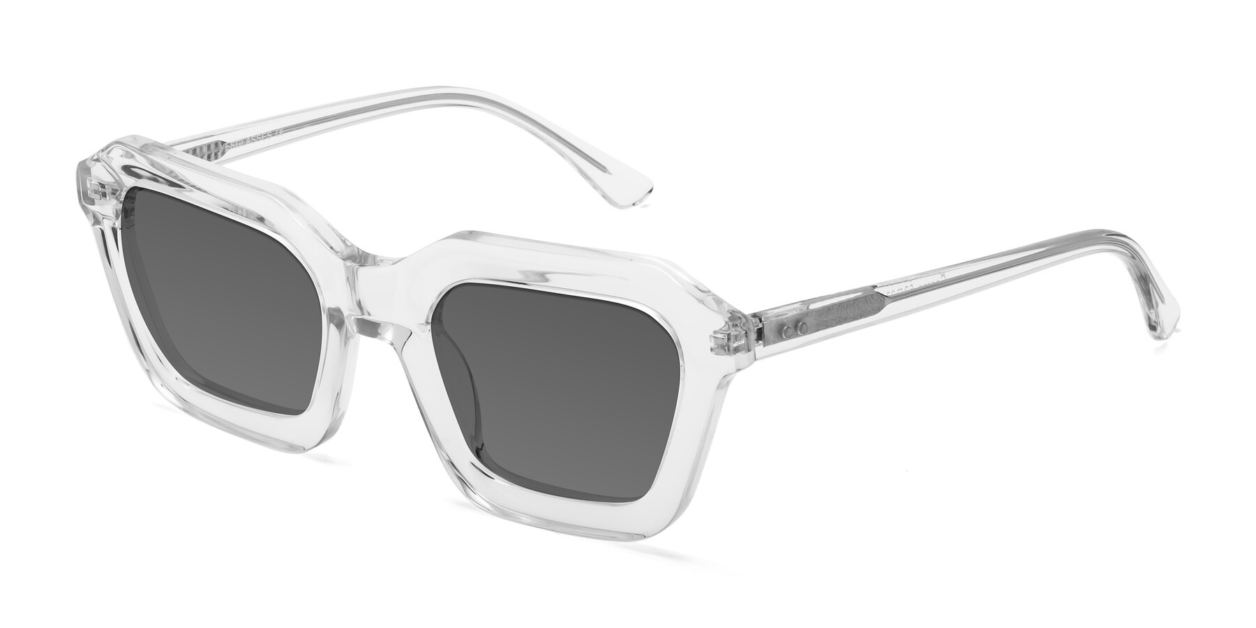 Angle of George in Clear with Medium Gray Tinted Lenses