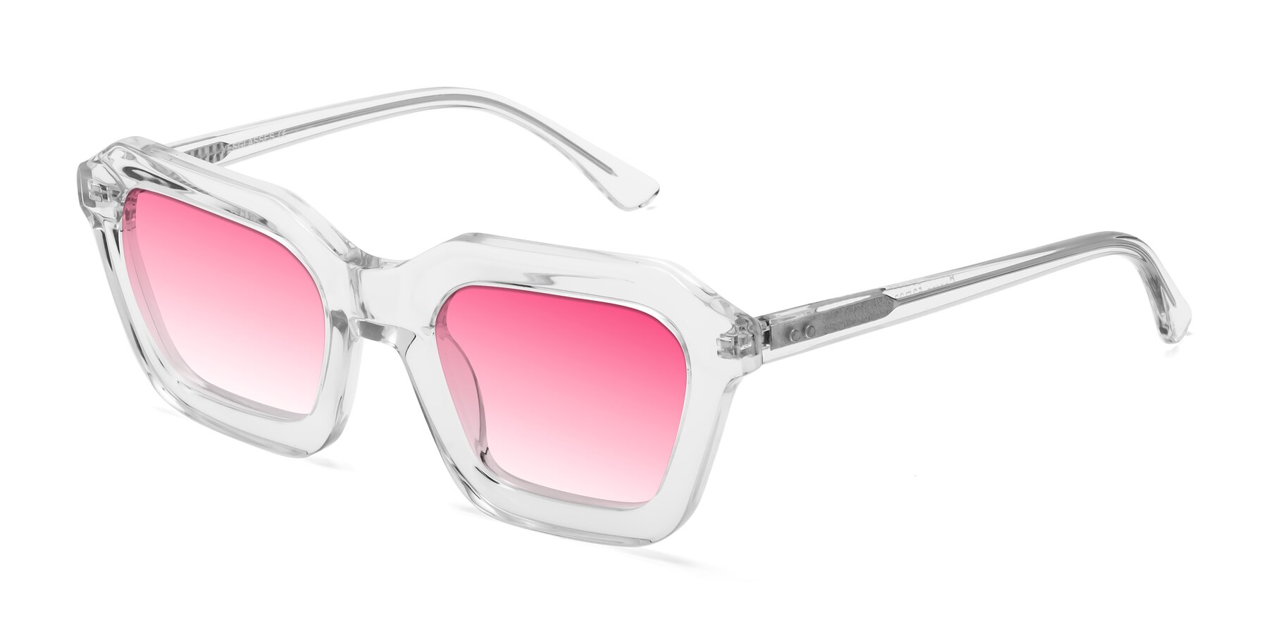 Angle of George in Clear with Pink Gradient Lenses
