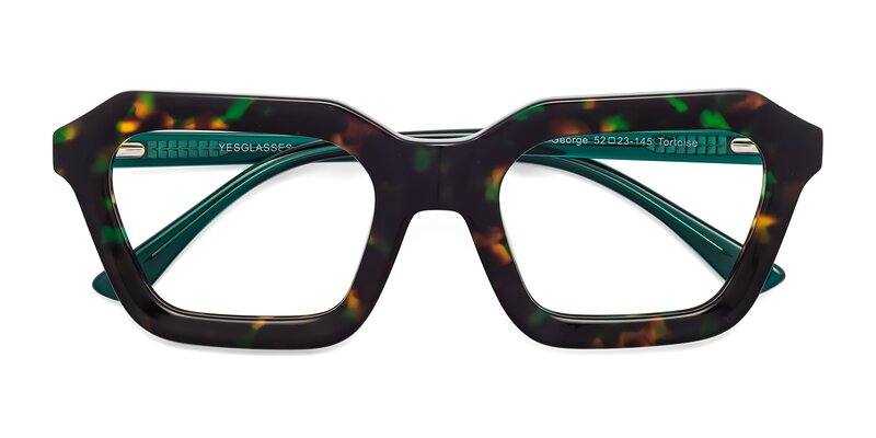 George - Green Tortoise Eyeglasses