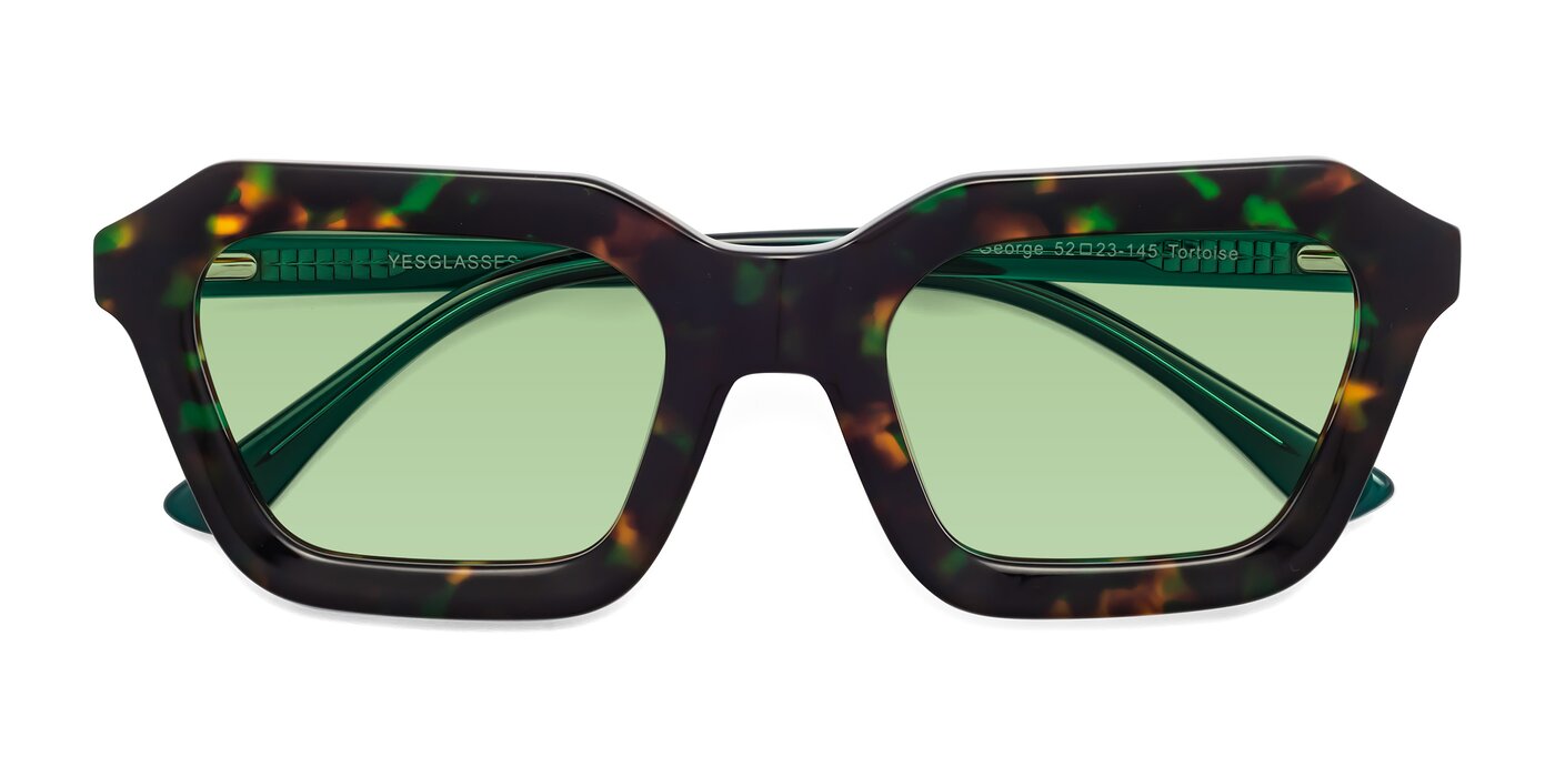 George - Green Tortoise Tinted Sunglasses