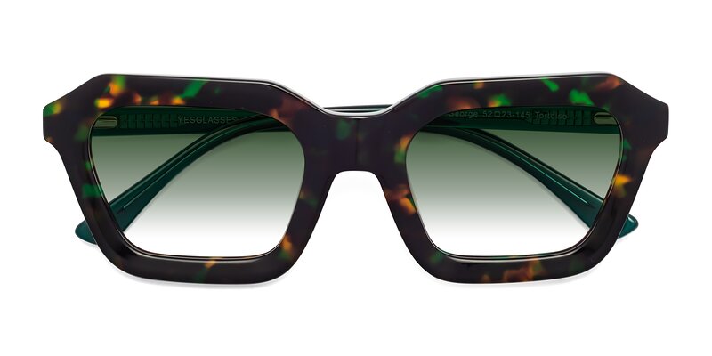 George - Green Tortoise Gradient Sunglasses