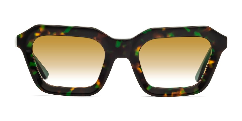 George - Green Tortoise Gradient Sunglasses