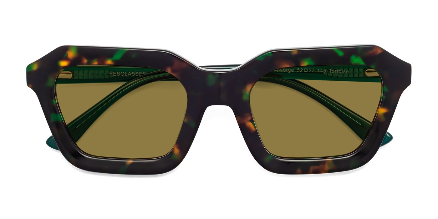 George - Green Tortoise Polarized Sunglasses