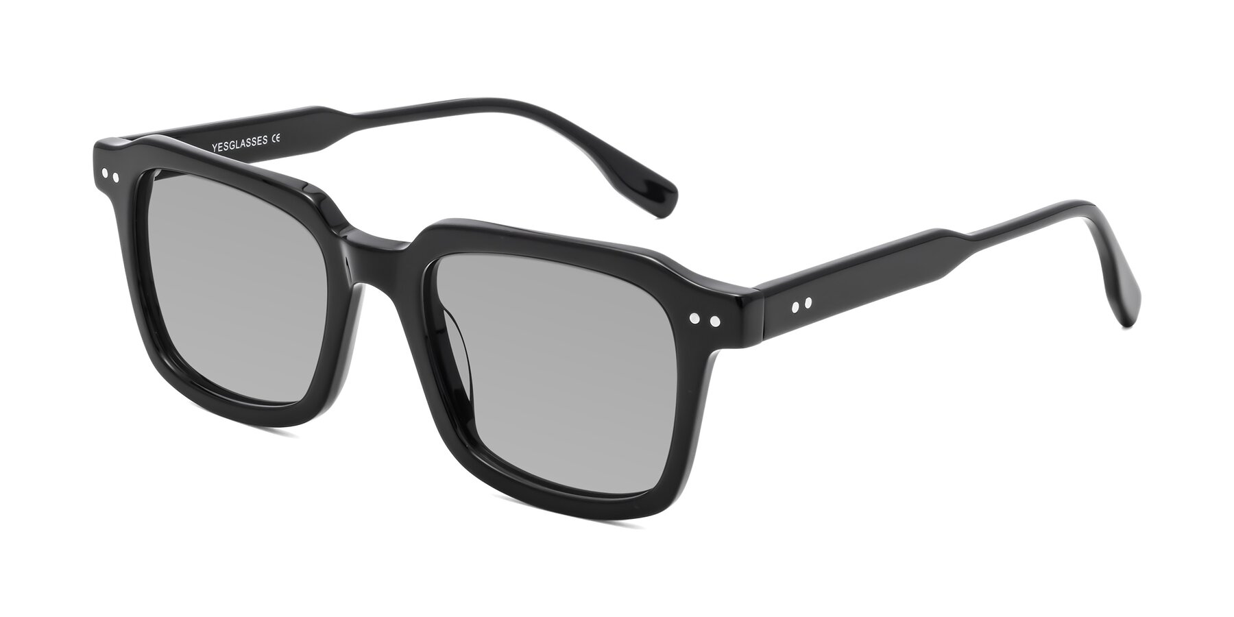 Angle of St. Mark in Black with Light Gray Tinted Lenses
