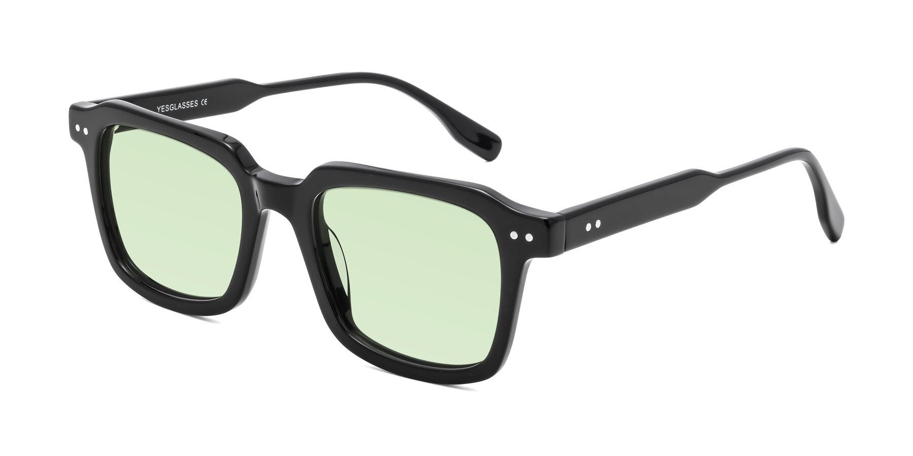 Angle of St. Mark in Black with Light Green Tinted Lenses