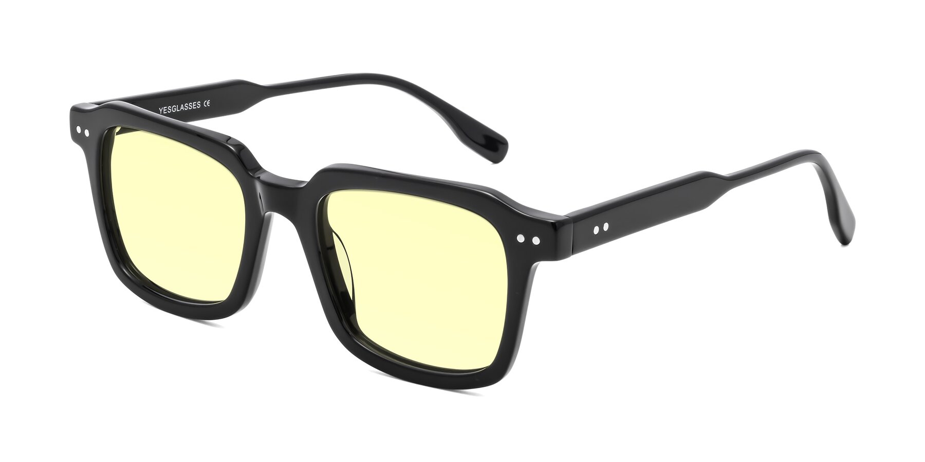 Angle of St. Mark in Black with Light Yellow Tinted Lenses