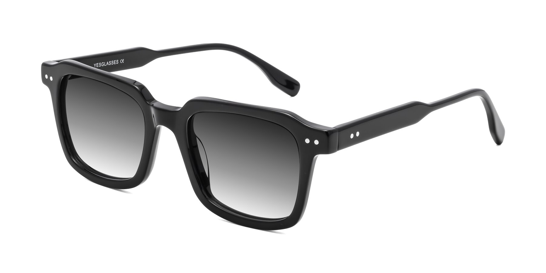 Angle of St. Mark in Black with Gray Gradient Lenses