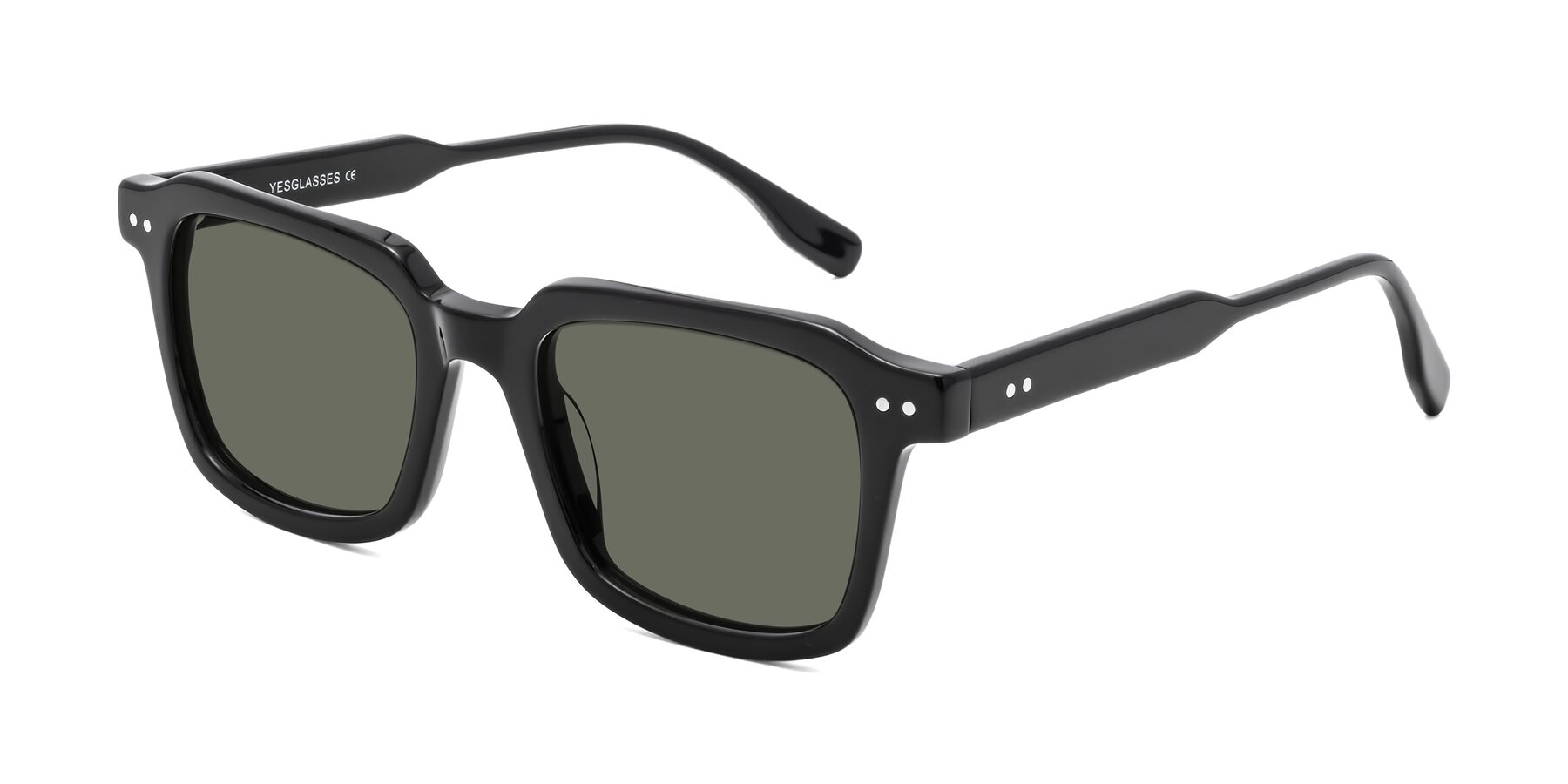 Angle of St. Mark in Black with Gray Polarized Lenses