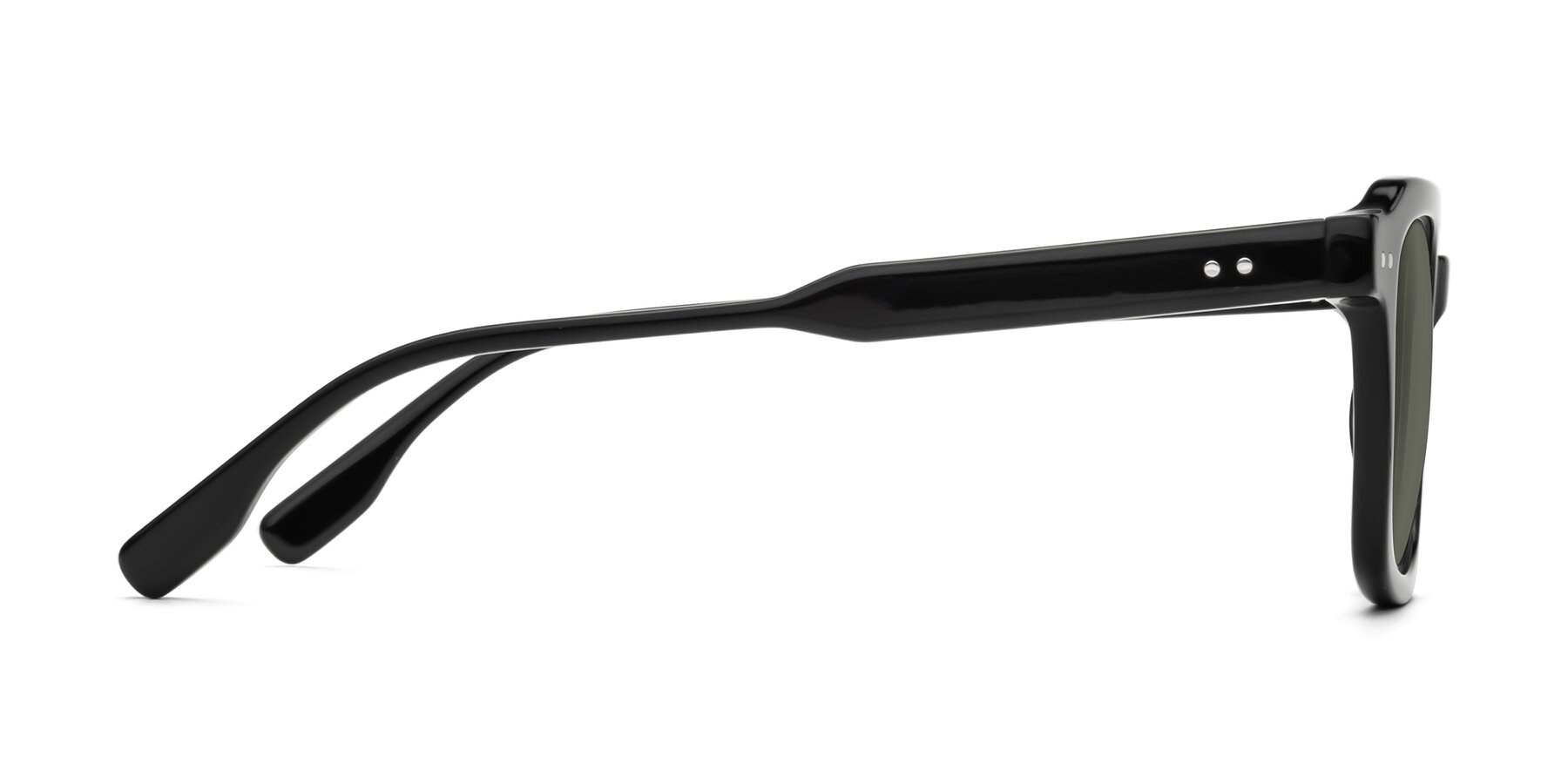 Side of St. Mark in Black with Gray Polarized Lenses
