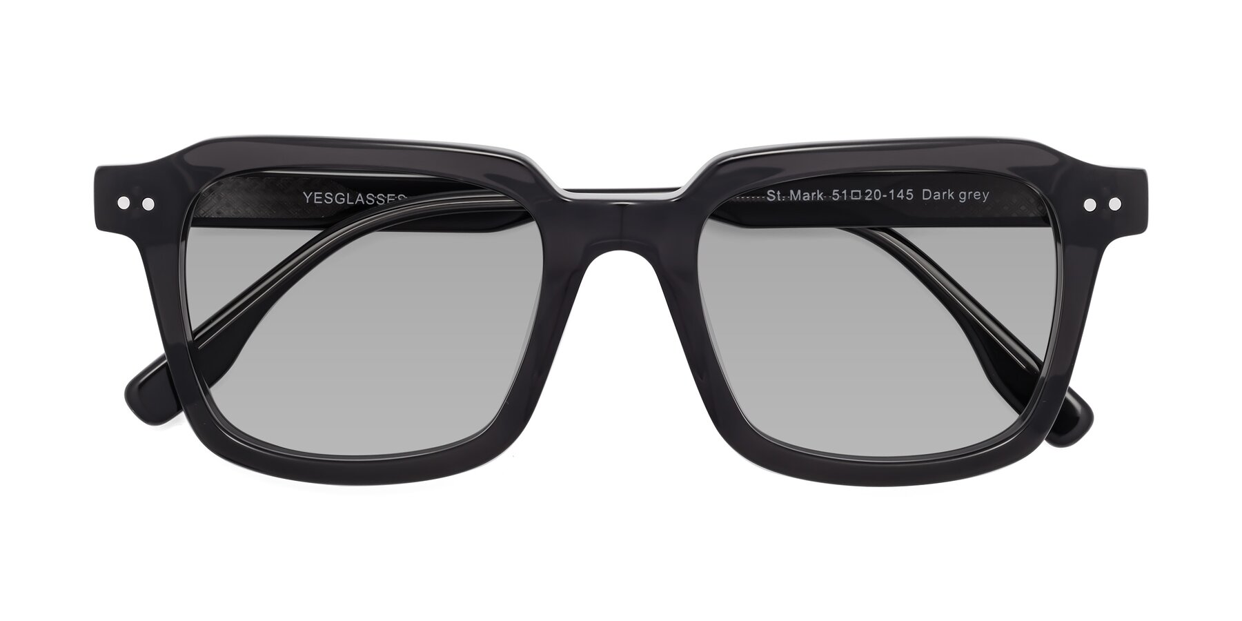 Folded Front of St. Mark in Dark Gray with Light Gray Tinted Lenses