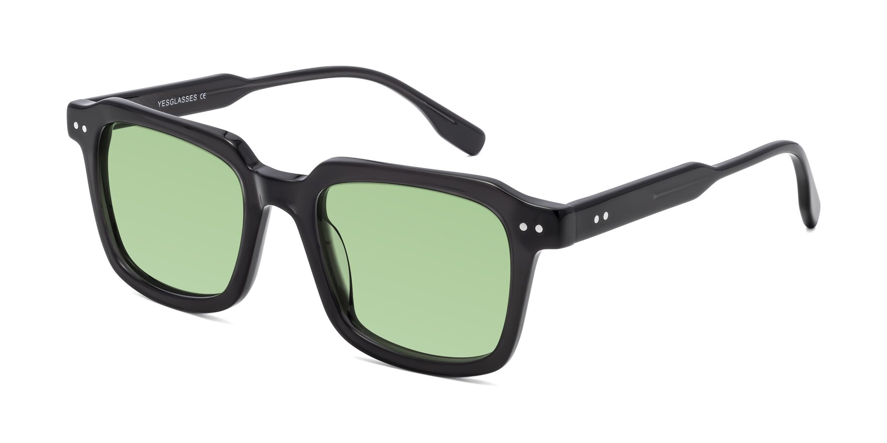 Angle of St. Mark in Dark Gray with Medium Green Tinted Lenses