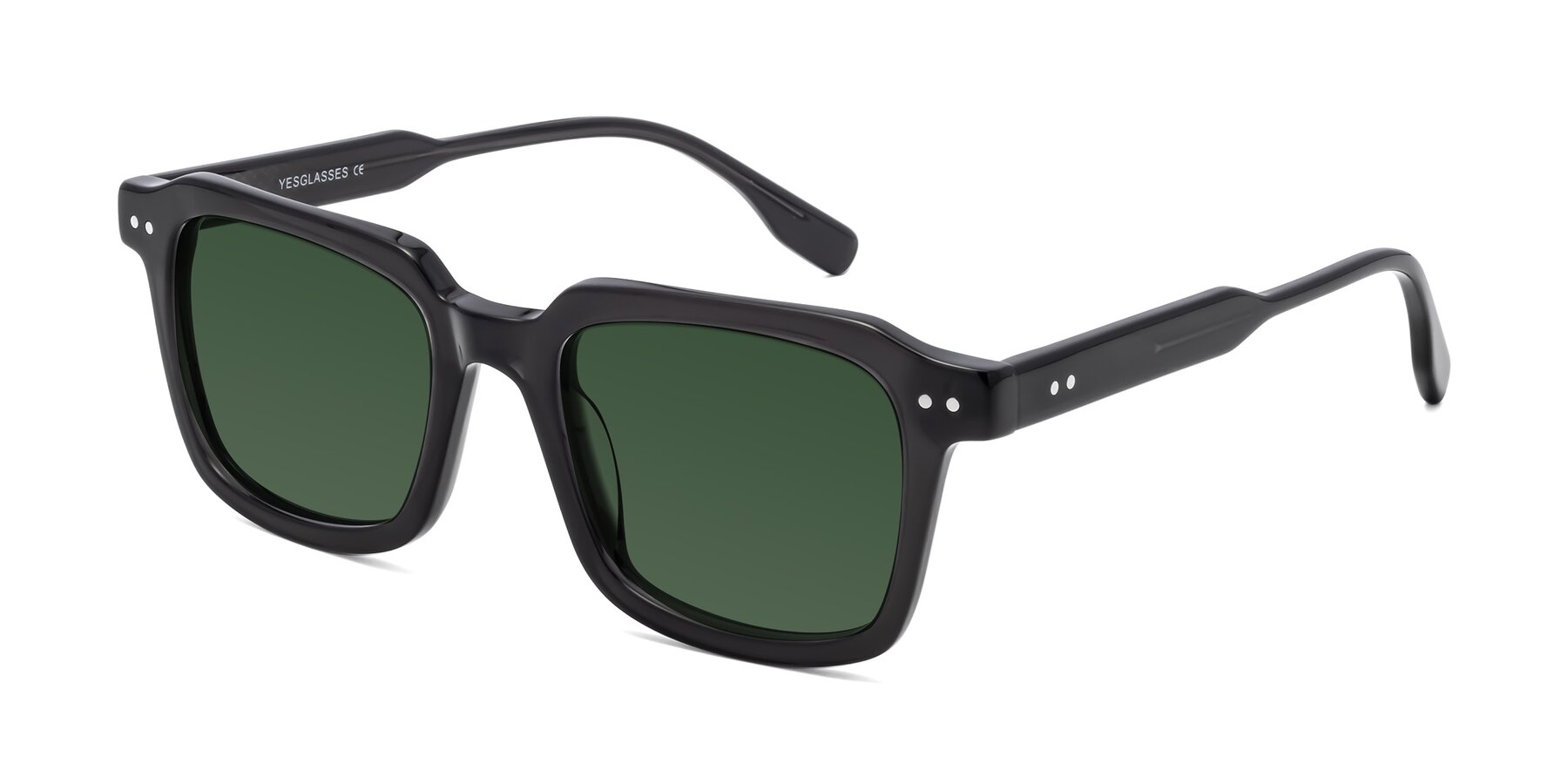 Angle of St. Mark in Dark Gray with Green Tinted Lenses