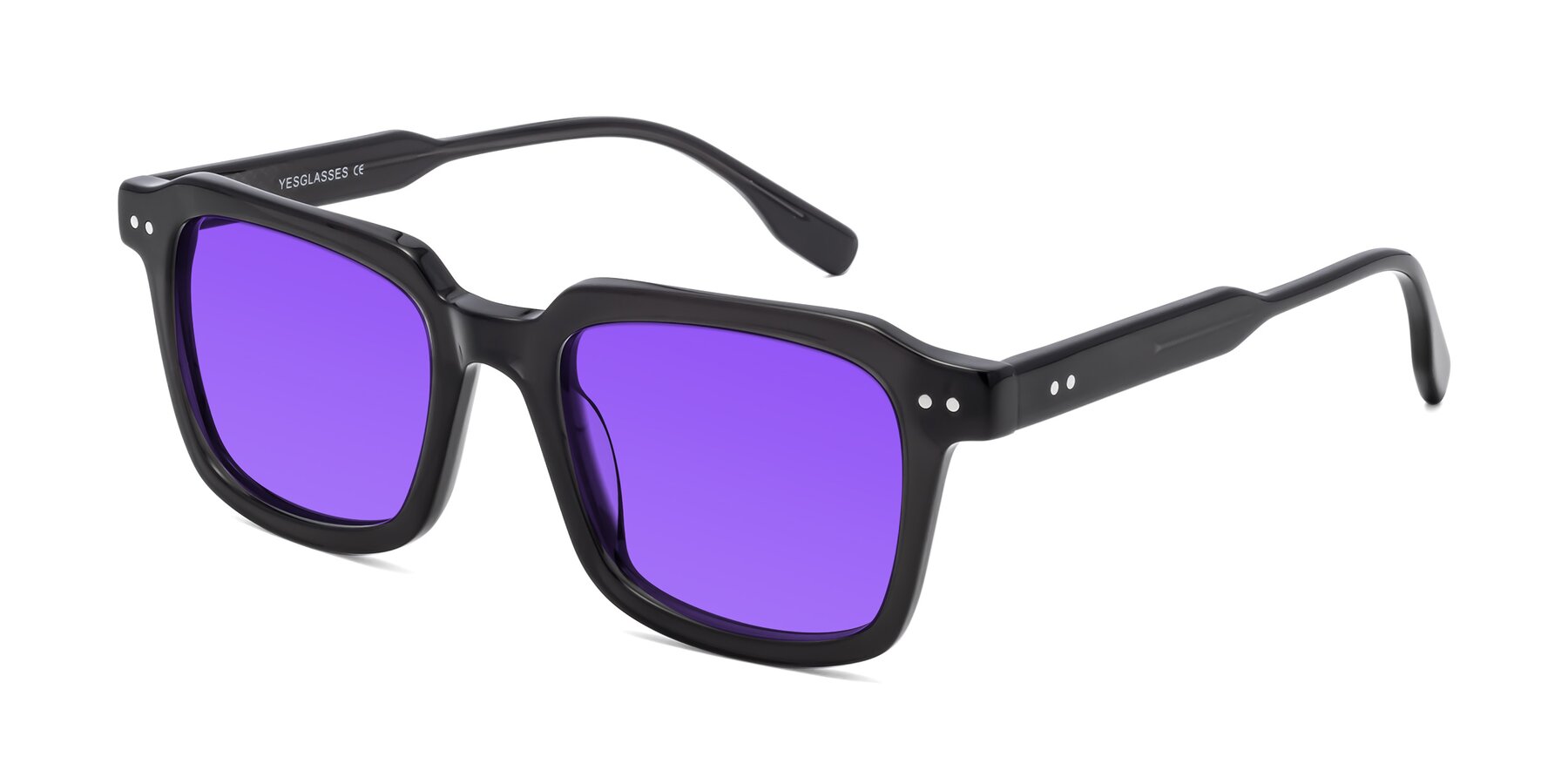 Angle of St. Mark in Dark Gray with Purple Tinted Lenses