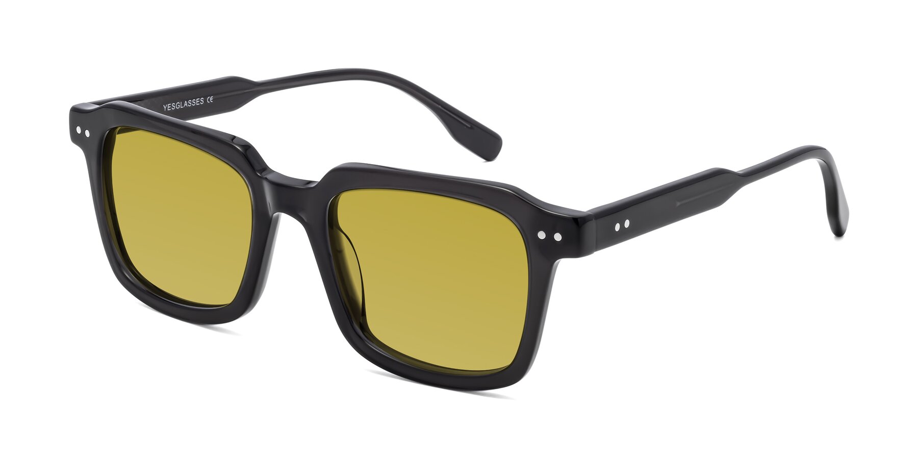 Angle of St. Mark in Dark Gray with Champagne Tinted Lenses