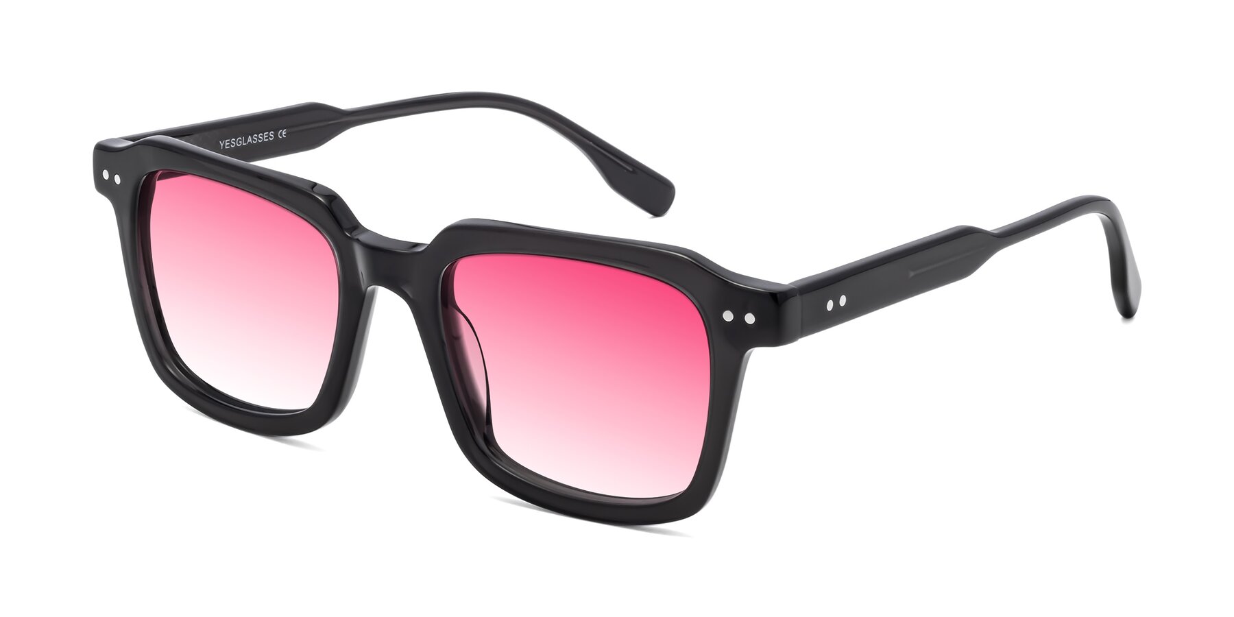 Angle of St. Mark in Dark Gray with Pink Gradient Lenses