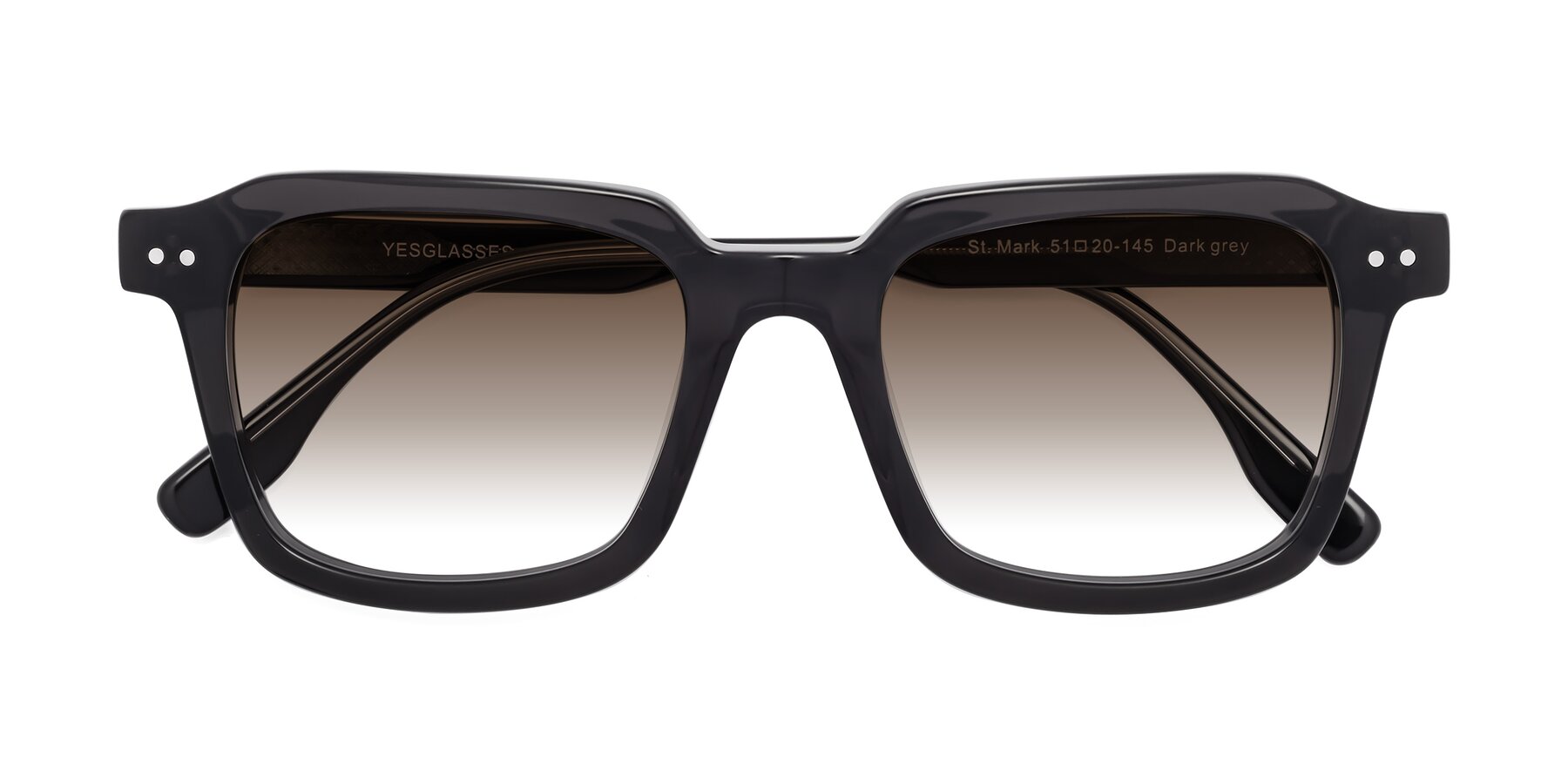 Folded Front of St. Mark in Dark Gray with Brown Gradient Lenses