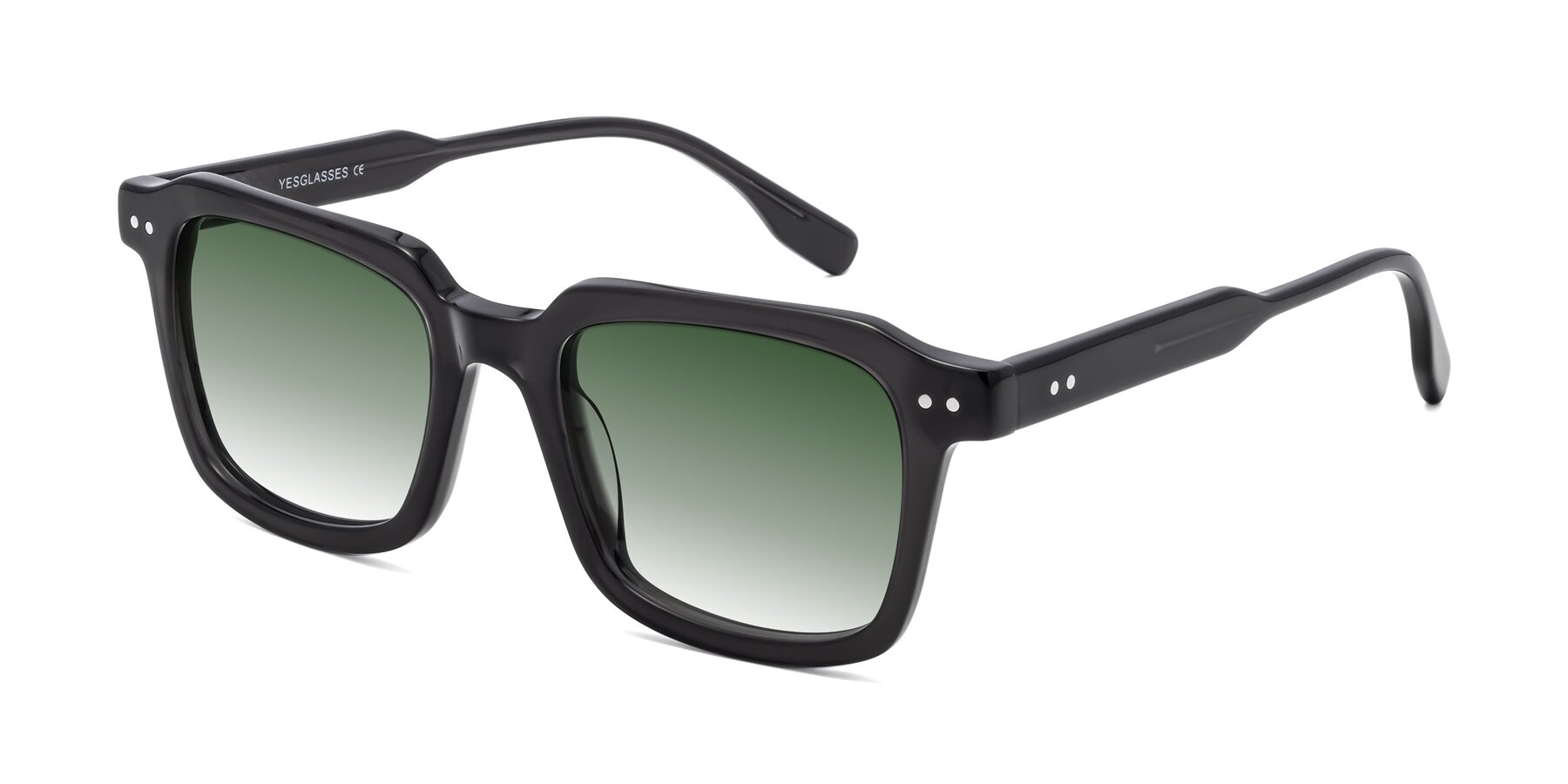 Angle of St. Mark in Dark Gray with Green Gradient Lenses