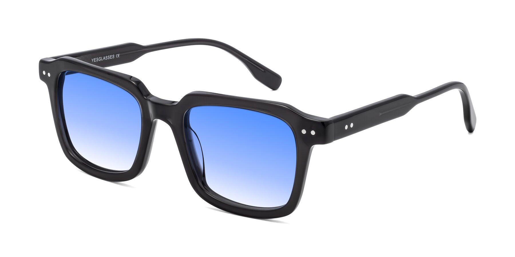 Angle of St. Mark in Dark Gray with Blue Gradient Lenses