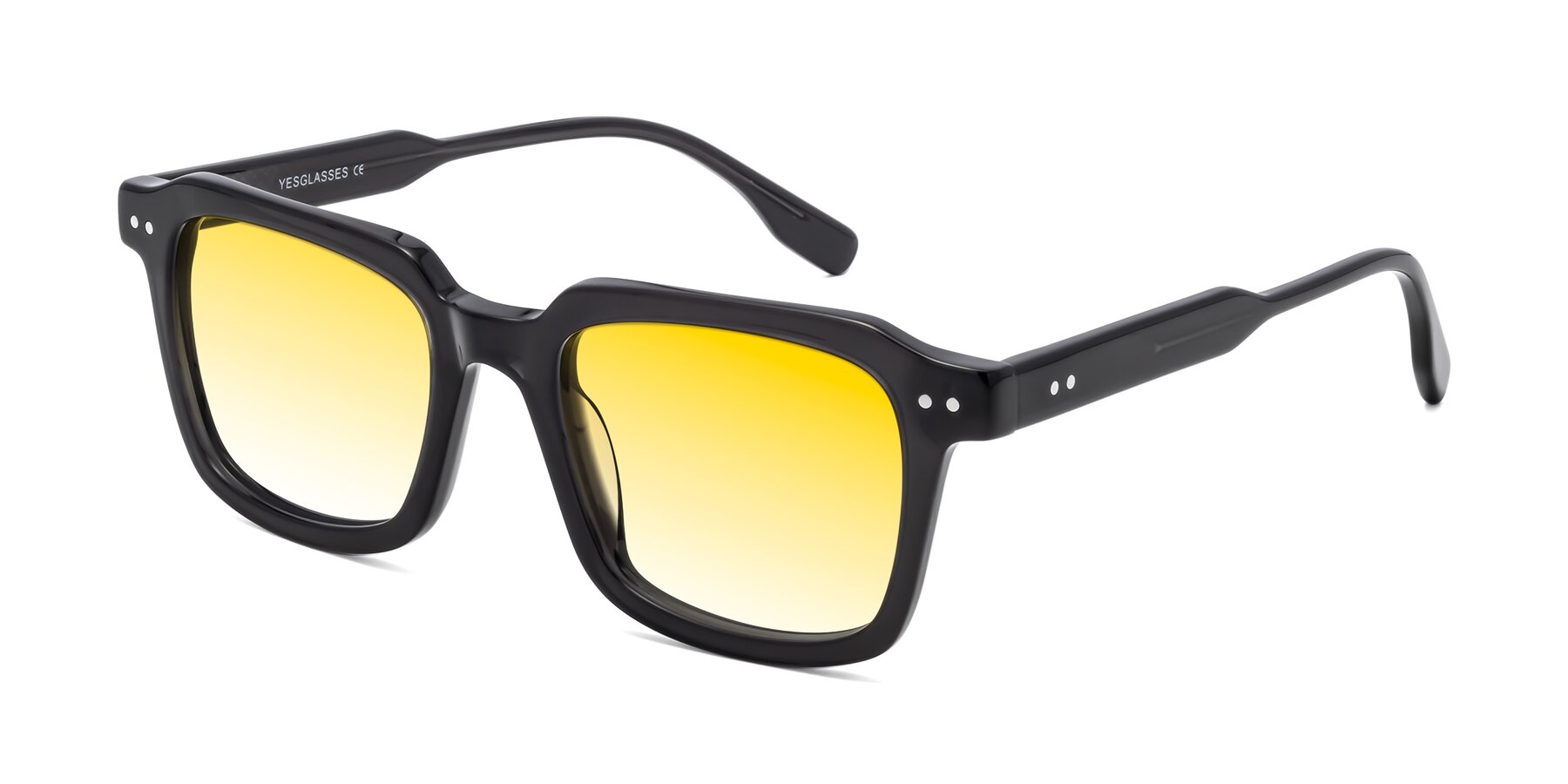 Angle of St. Mark in Dark Gray with Yellow Gradient Lenses