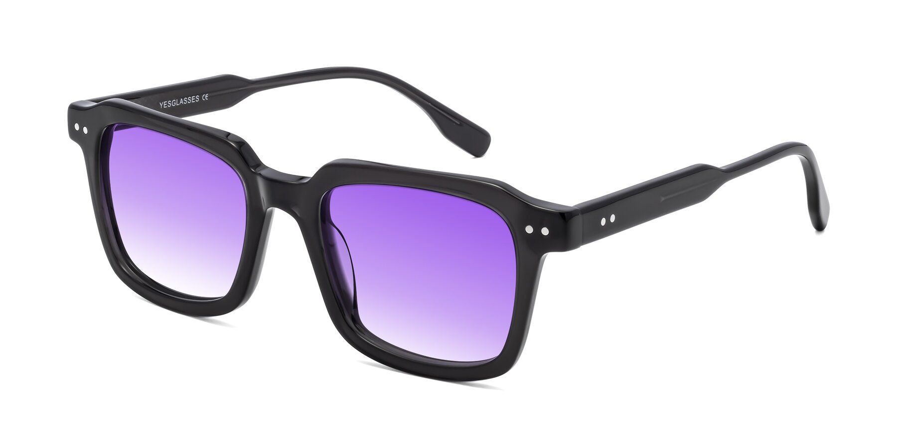 Angle of St. Mark in Dark Gray with Purple Gradient Lenses