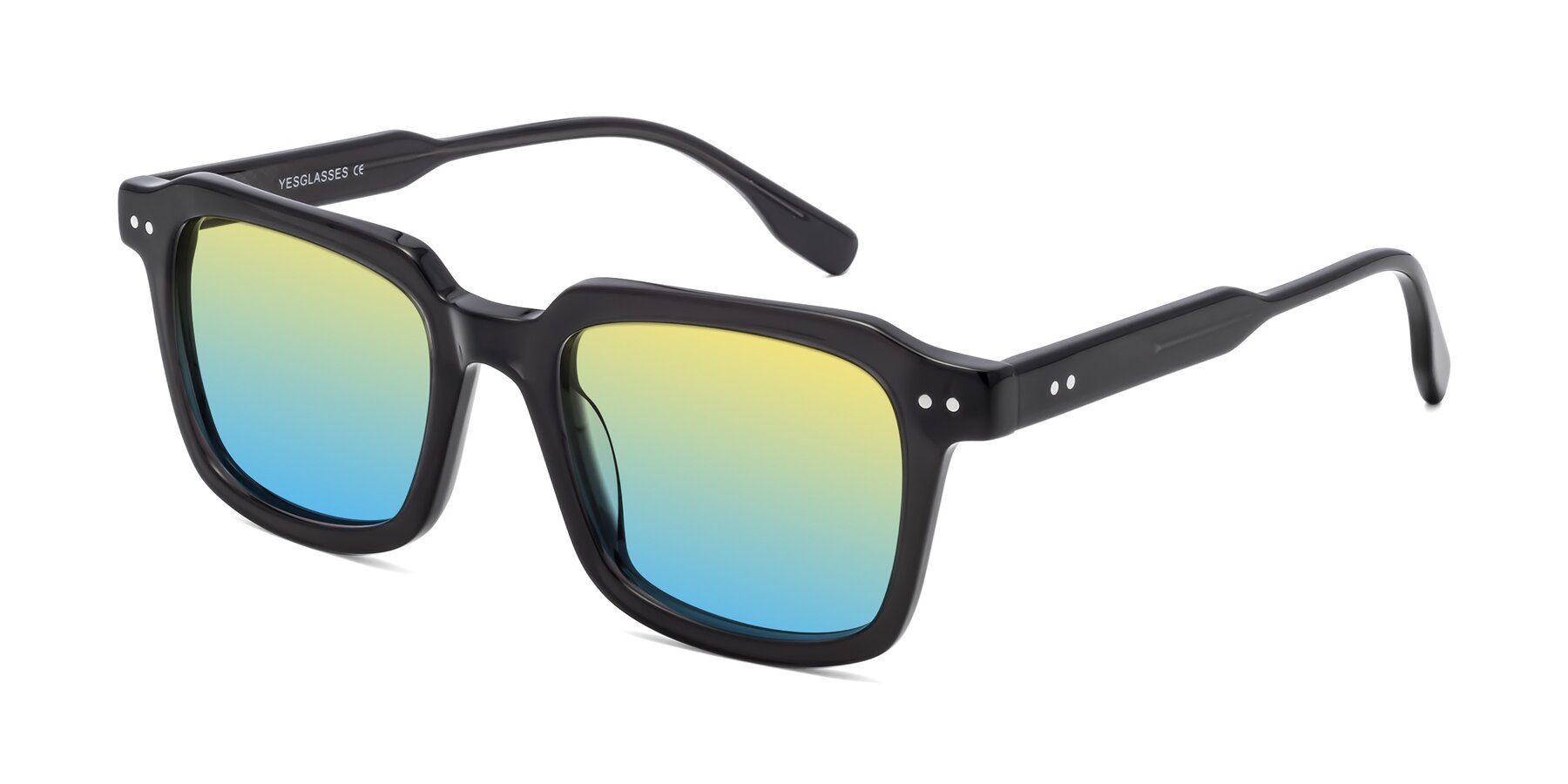 Angle of St. Mark in Dark Gray with Yellow / Blue Gradient Lenses