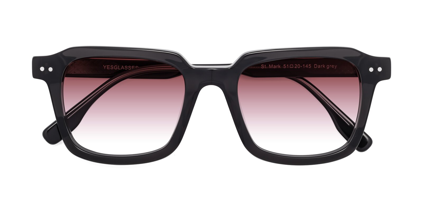 Black & Gray Gradient Square Sunglasses