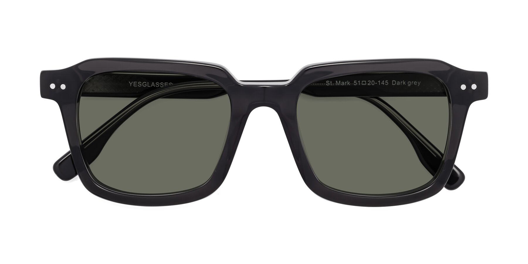 Folded Front of St. Mark in Dark Gray with Gray Polarized Lenses
