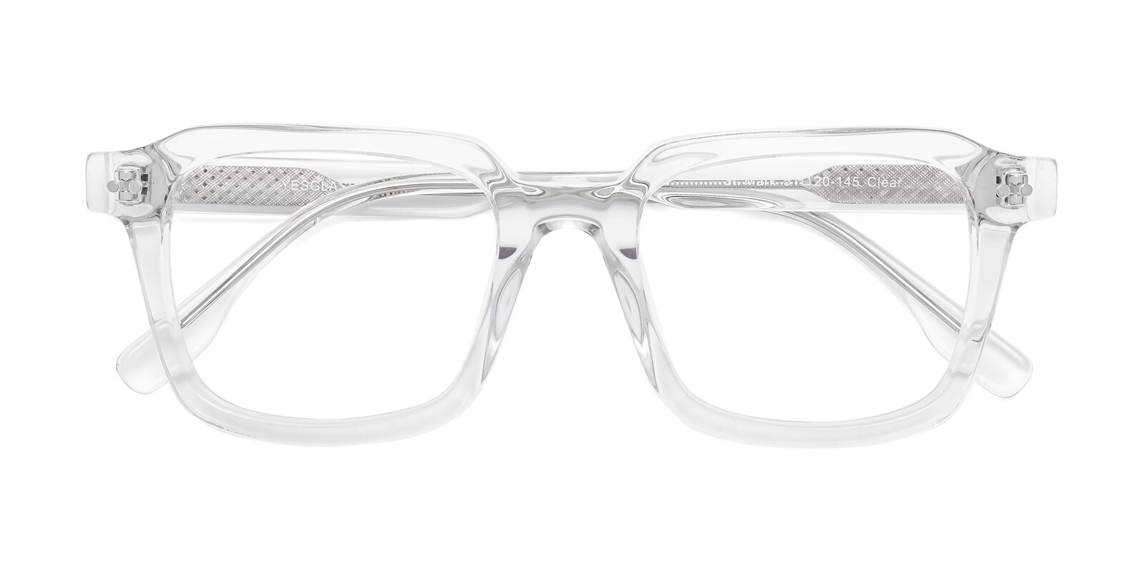 Clear Bifocal & Progressive Acetate Square Eyeglasses - St. Mark