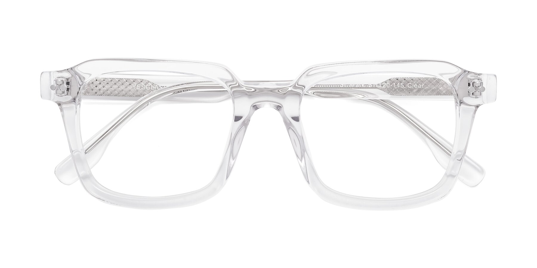 Folded Front of St. Mark in Clear with Clear Eyeglass Lenses