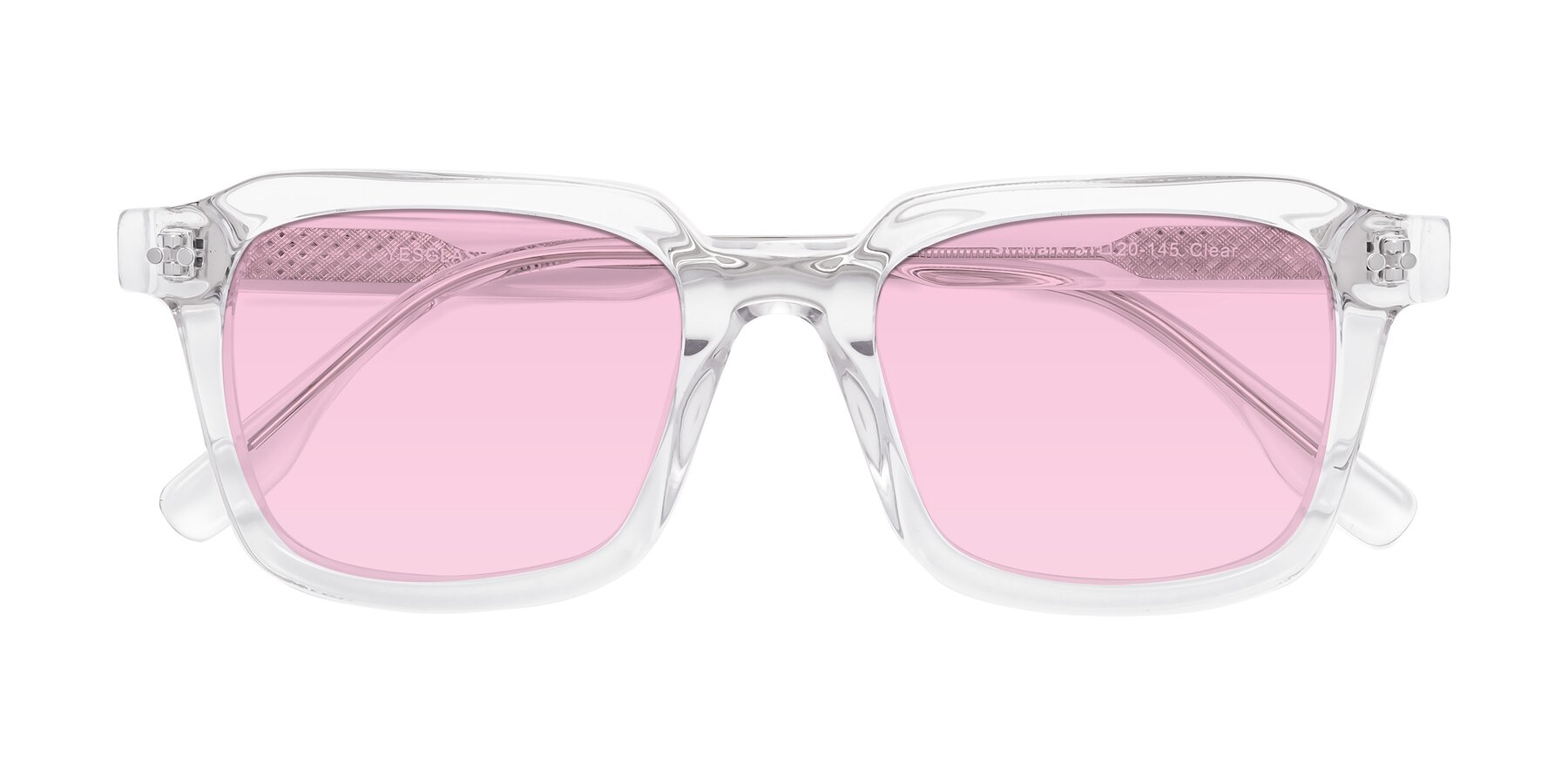 Folded Front of St. Mark in Clear with Light Pink Tinted Lenses