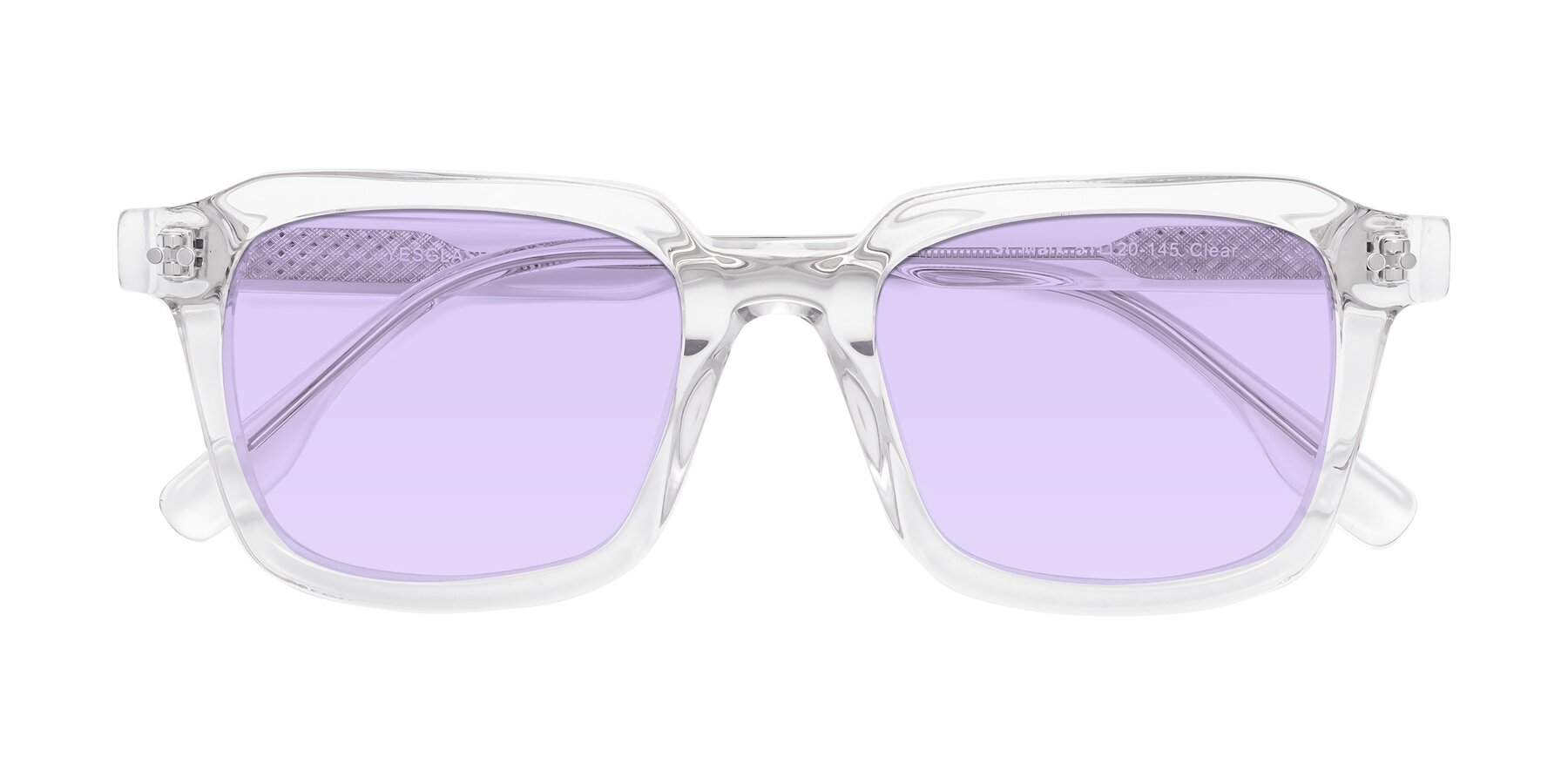 Folded Front of St. Mark in Clear with Light Purple Tinted Lenses